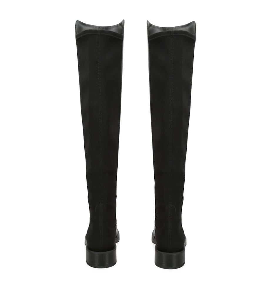 Leather 5050 Bold Over-The-Knee Boots BLACK Image 2
