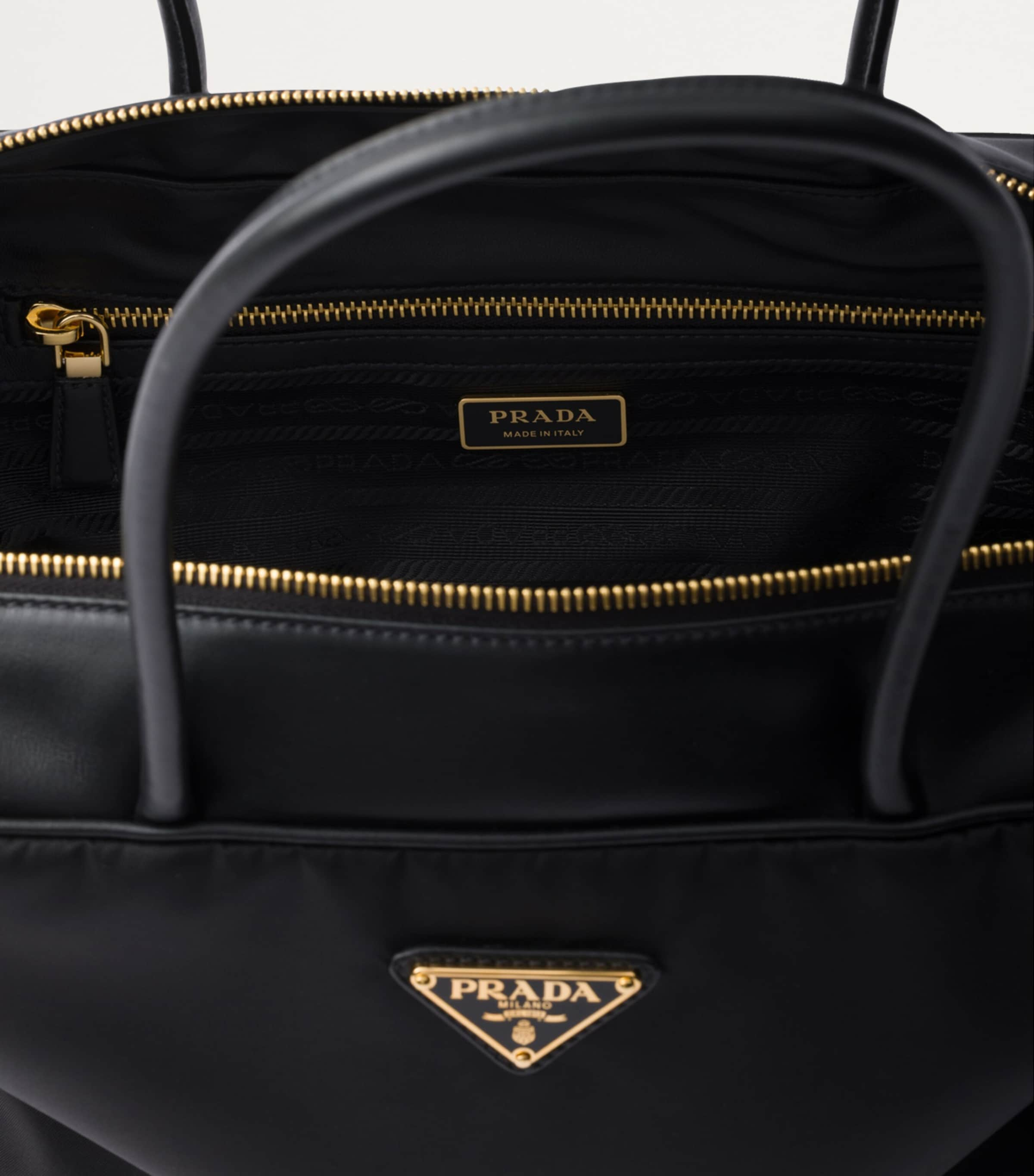 Prada Large Re Nylon and Leather Shoulder Bag Harrods UK