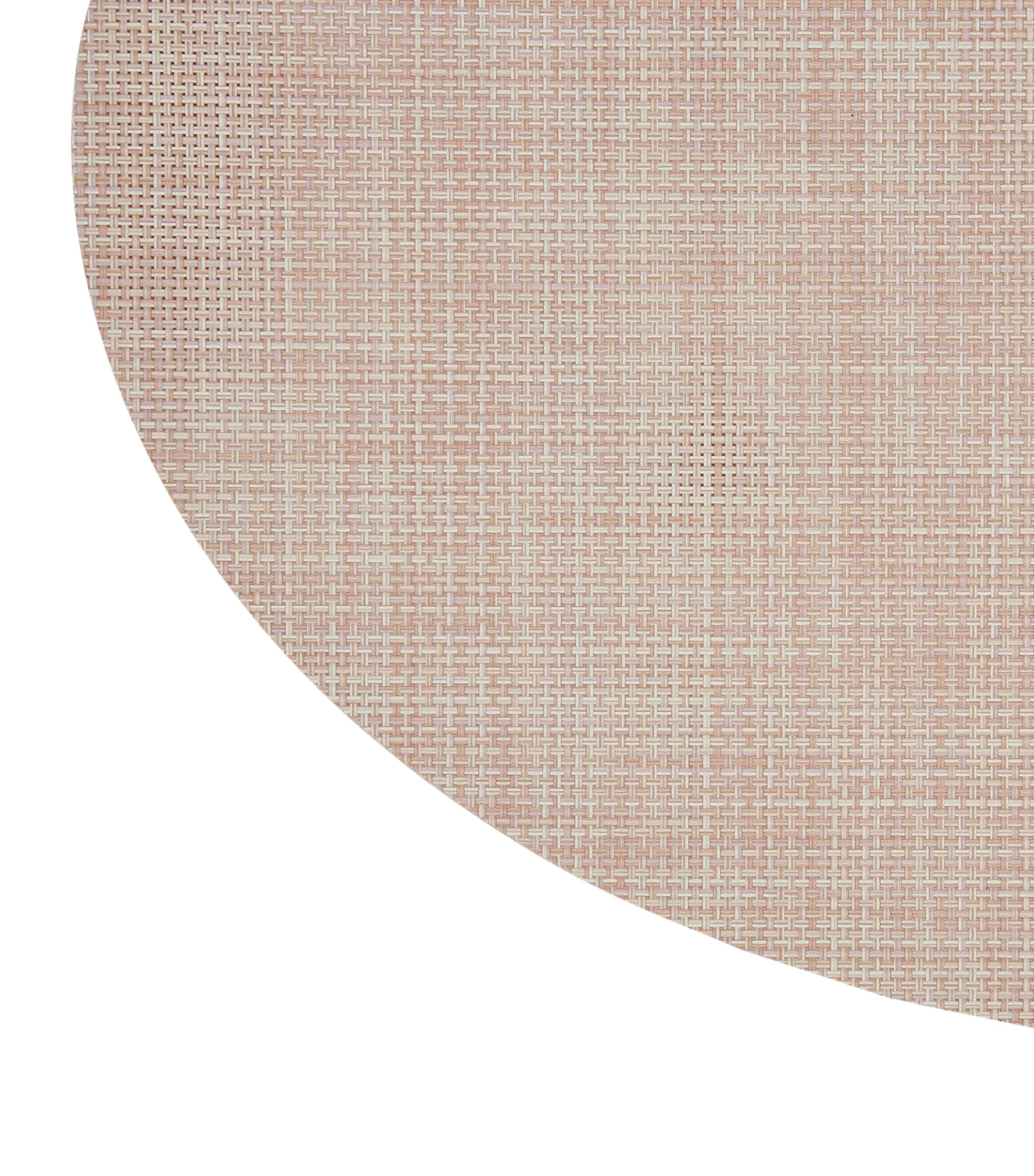 Mini Basketweave Oval Placemat BLUSH Image 2