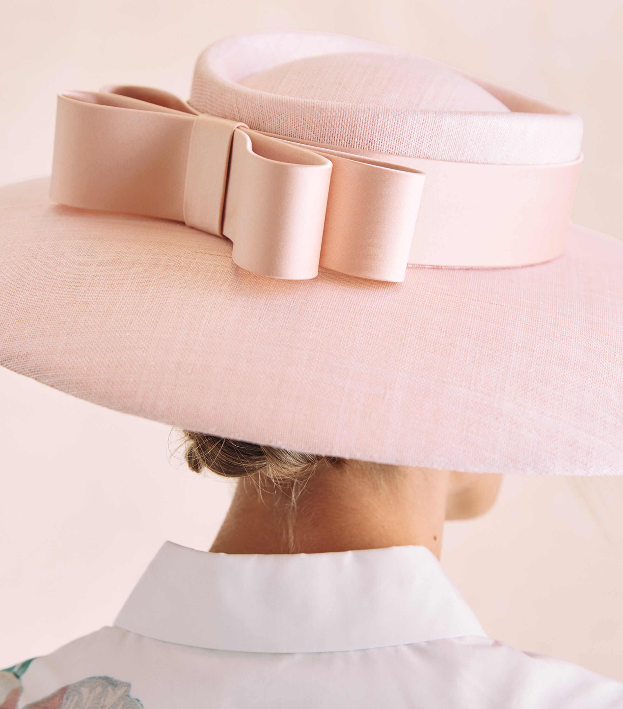 EMILY-LONDON Straw Donna Hat Light Pink Image 3