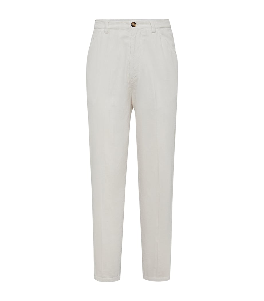 Cotton Corduroy Leisure Fit Trousers C6007 Image 1