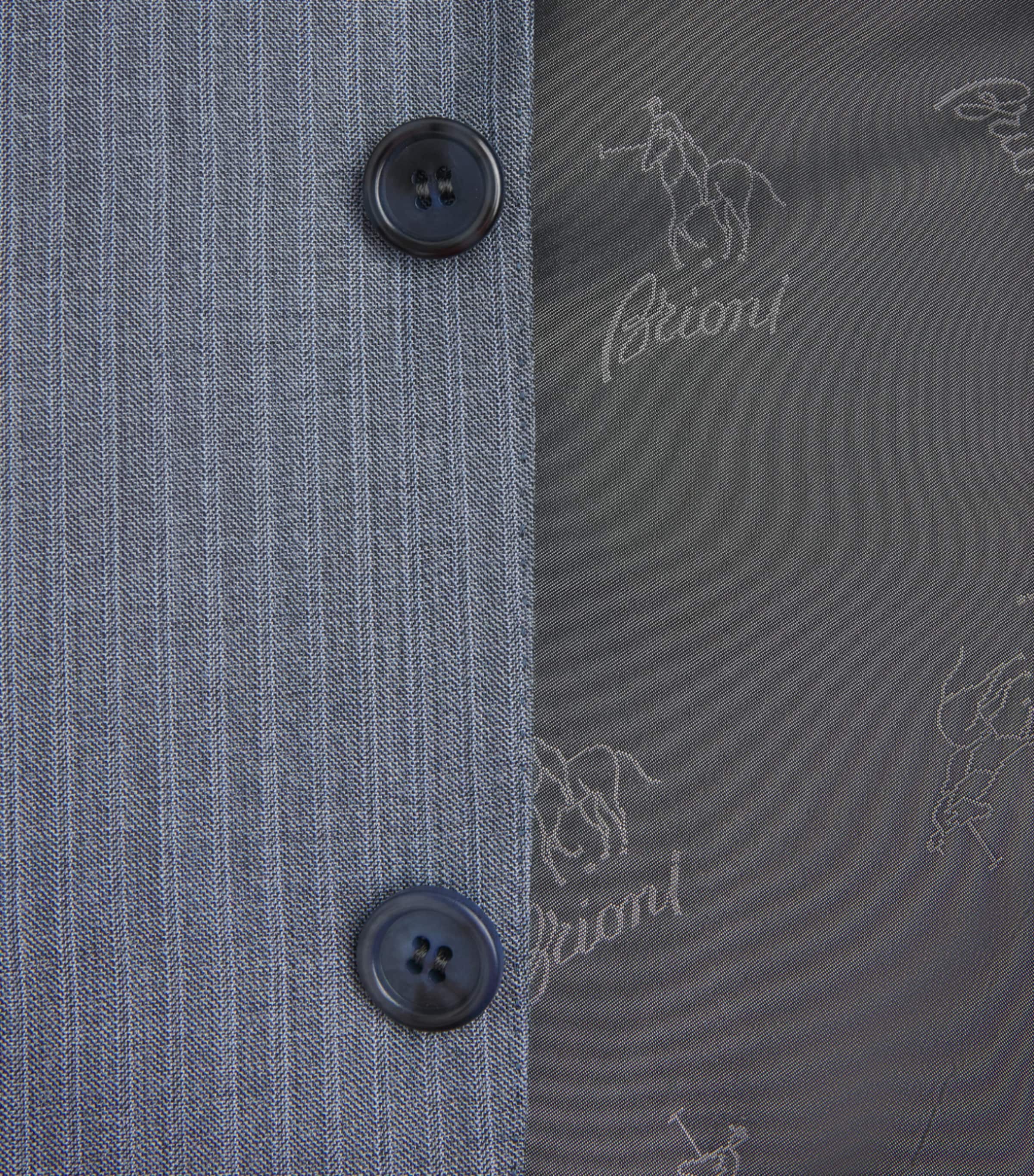 Brioni Mens Cashmere-Silk Stripe Brunico 2-Piece Suit Image 6