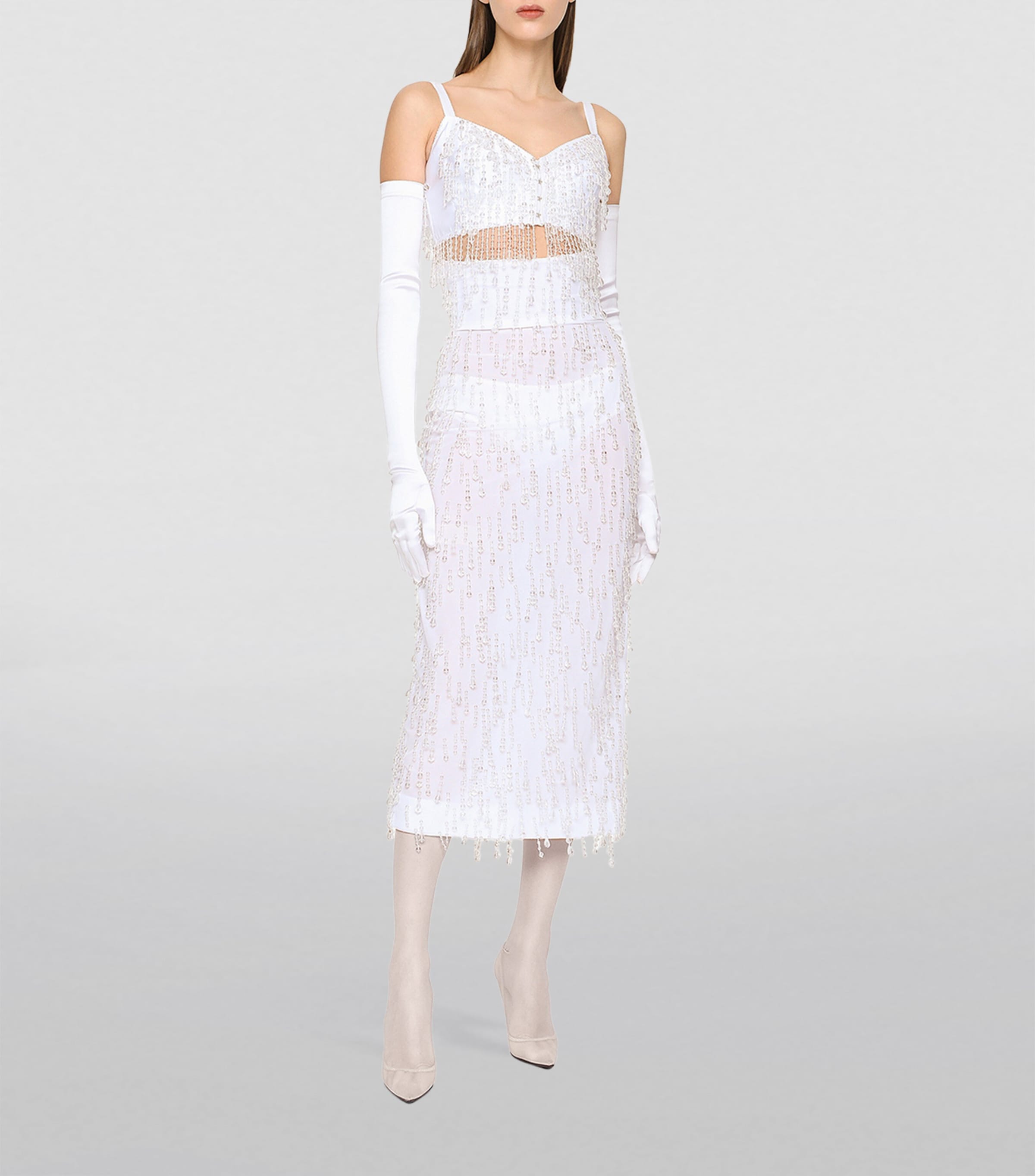 KIM DOLCE&GABBANA Beaded Bralette S8400-EMBROIDERED Image 3