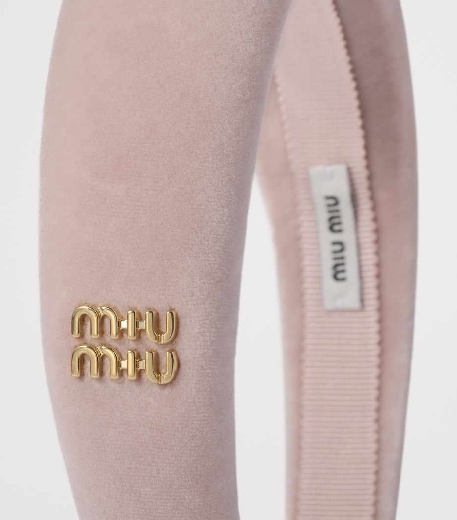 Velvet Logo Headband F0E18 Image 2
