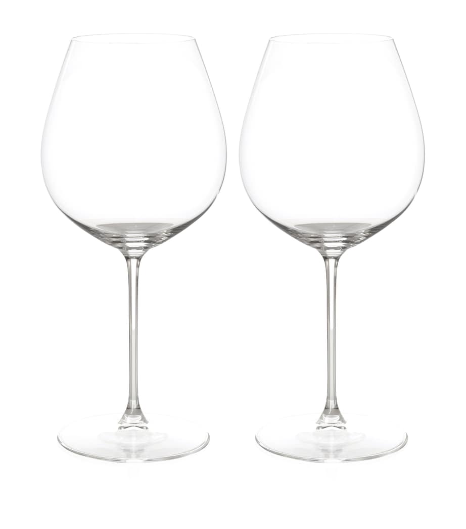 Riedel Set of 2 Veritas Old World Pinot Noir Glasses Clear Image 1