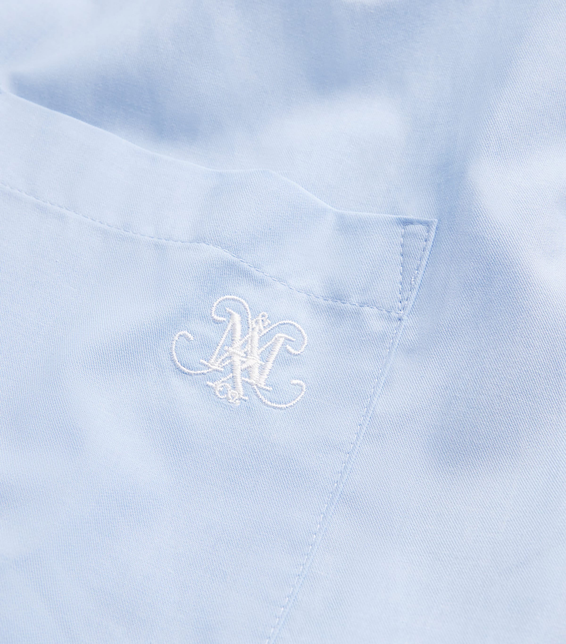 Sleeveless Embroidered Shirt LIGHT BLUE Image 5