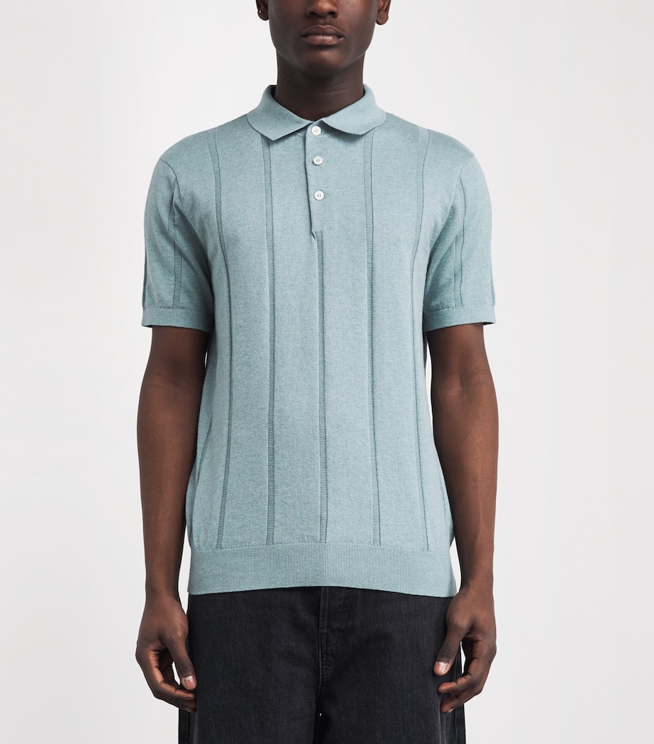 Cotton Wellburn Polo Shirt SLATEBU64 Image 3