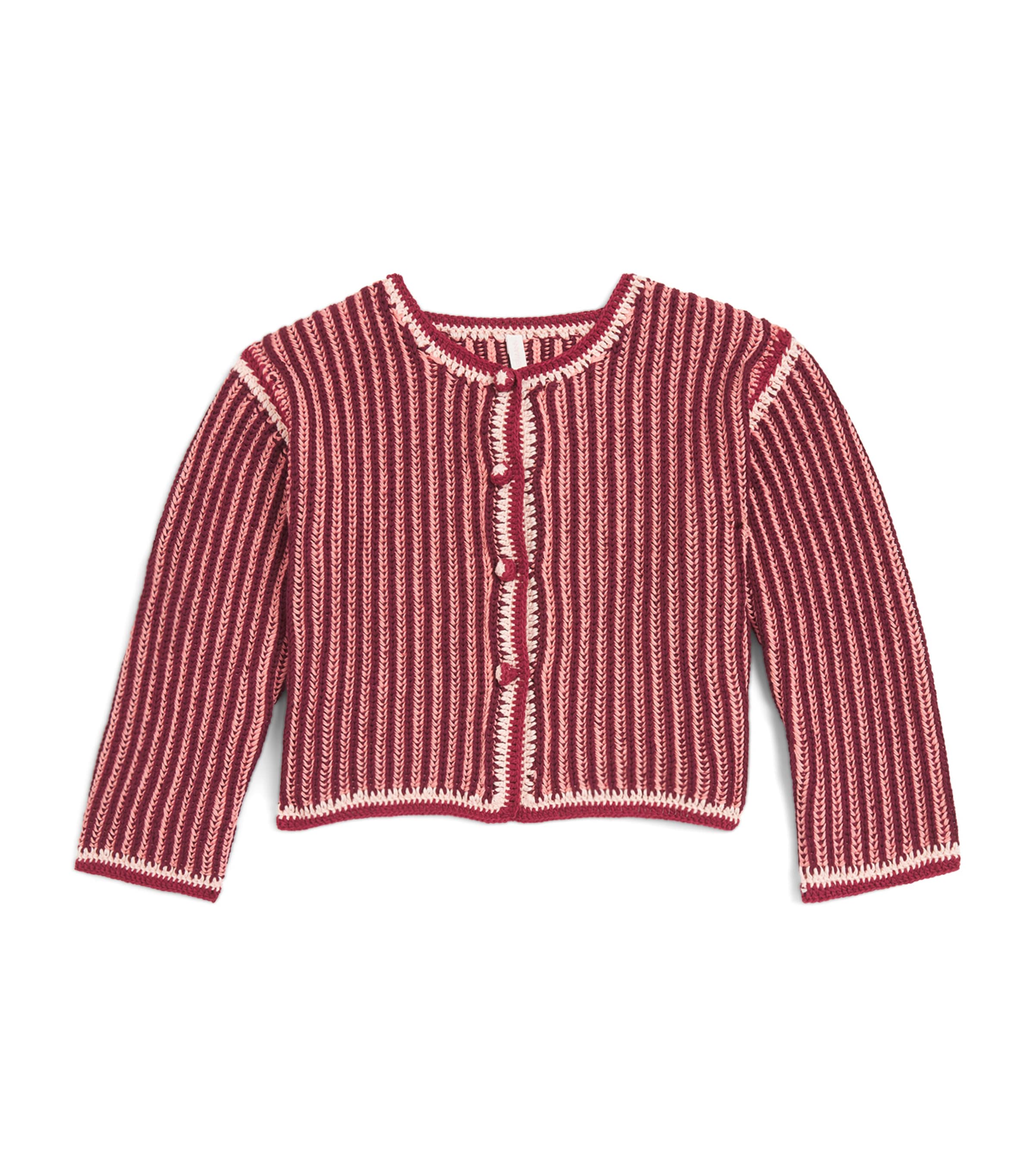Zimmermann Kids Mahon Jacket (2-12 Years) Red Stripe Image 1