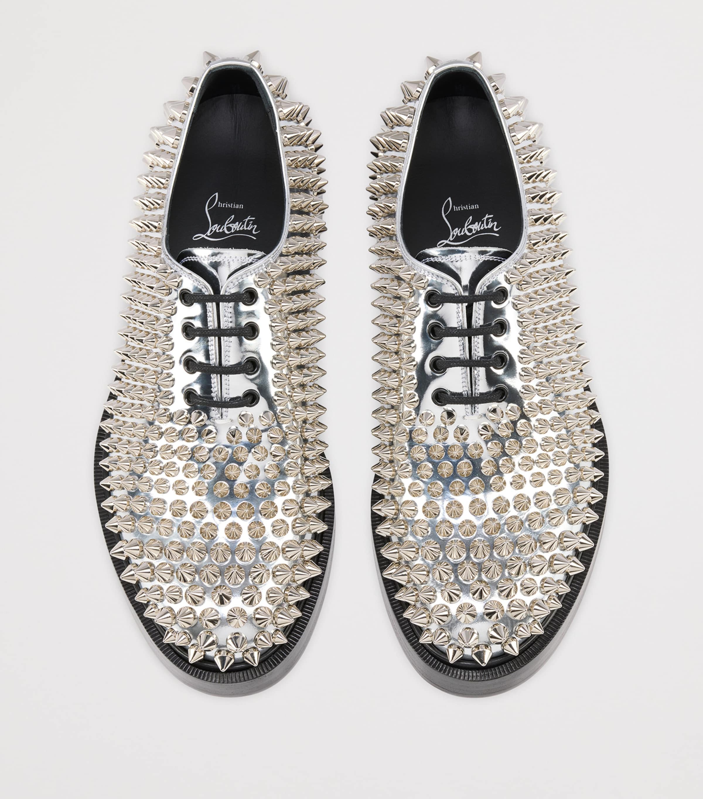 Christian Louboutin Silver DT Croydon Leather Oxford Shoes