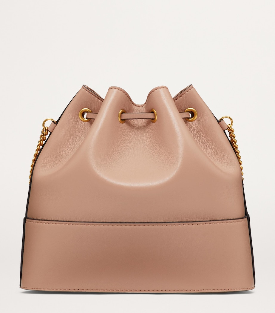 Valentino Garavani Leather VLogo Bucket Bag Image 3