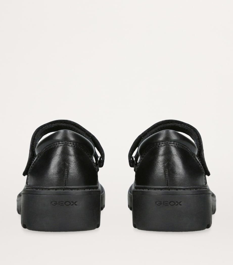 Geox Leather Casey Ballet Flats Black Image 2