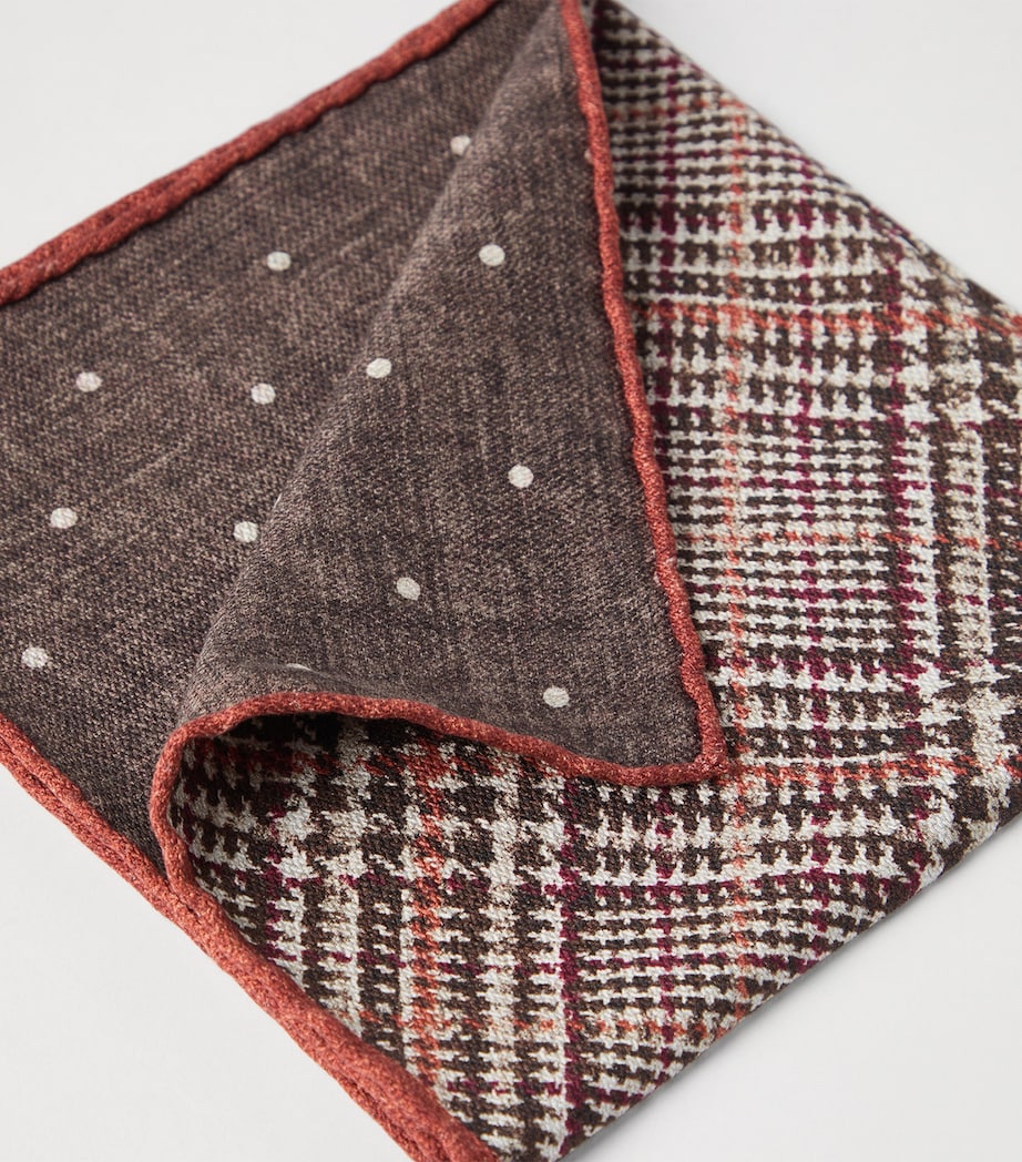 Silk Prince of Wales Pocket Square CDQ67 Image 3