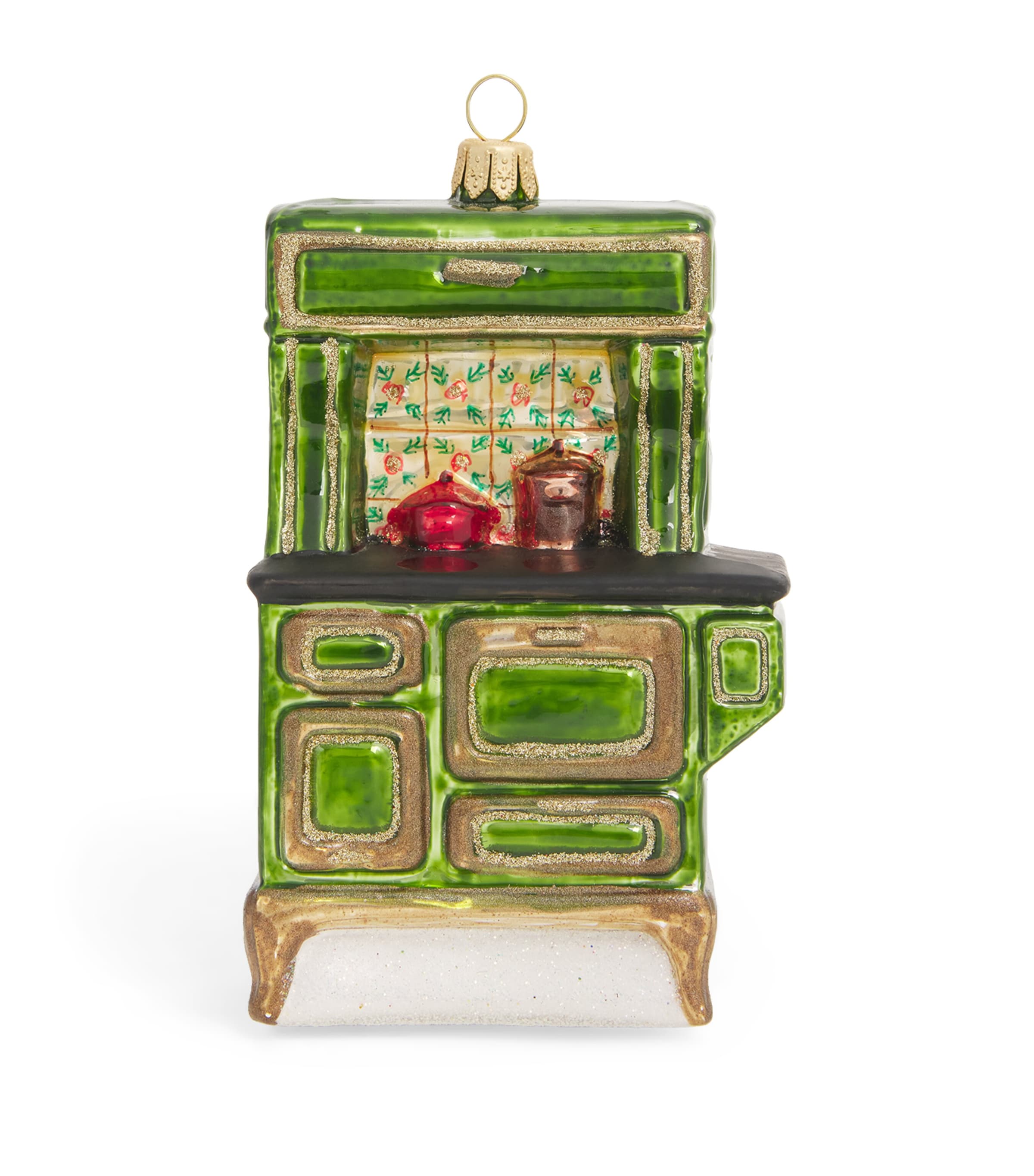 Harrods Vintage Stove Tree Decoration In Green