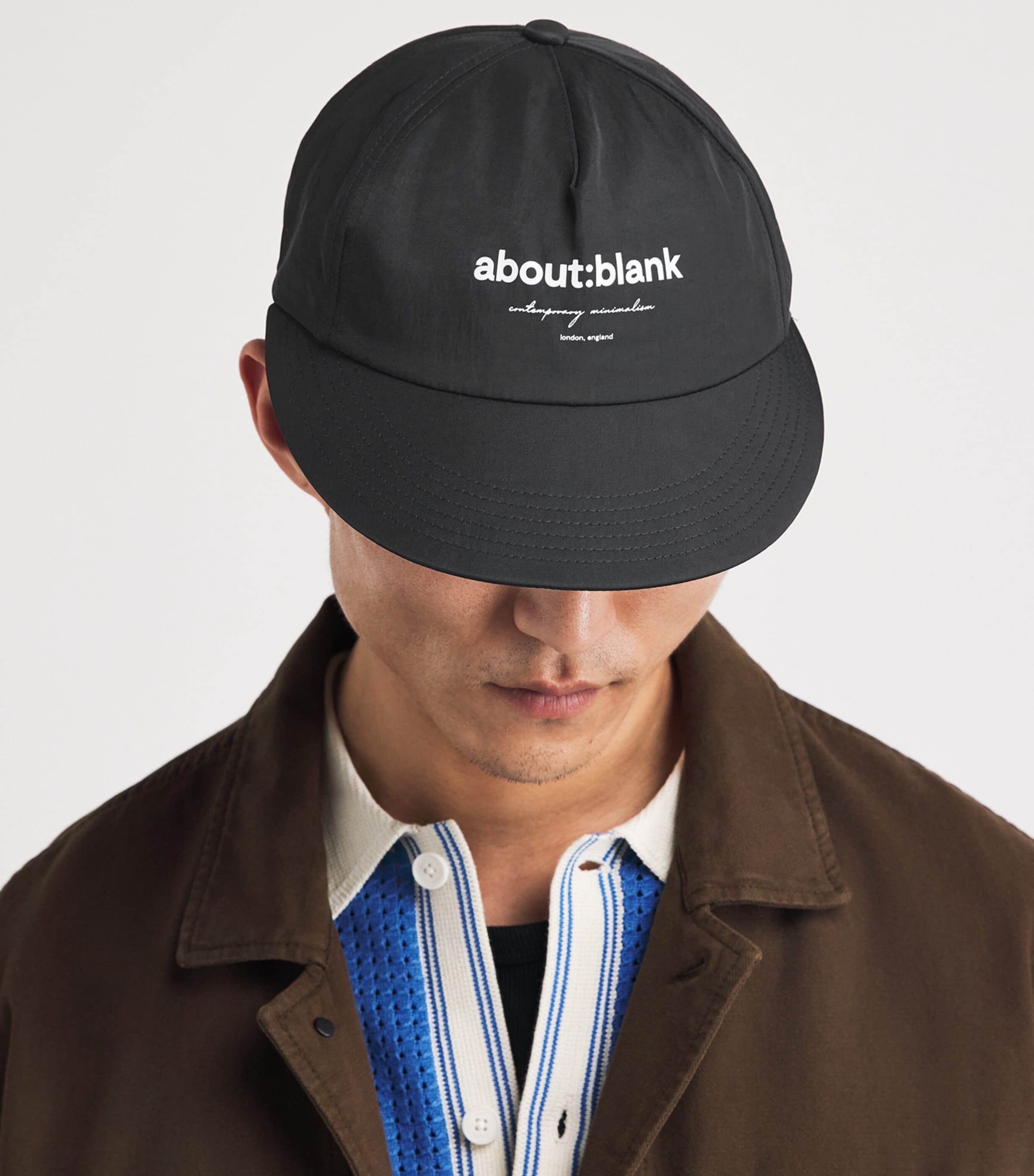 about:blank Logo Cap Black/ecru Image 2