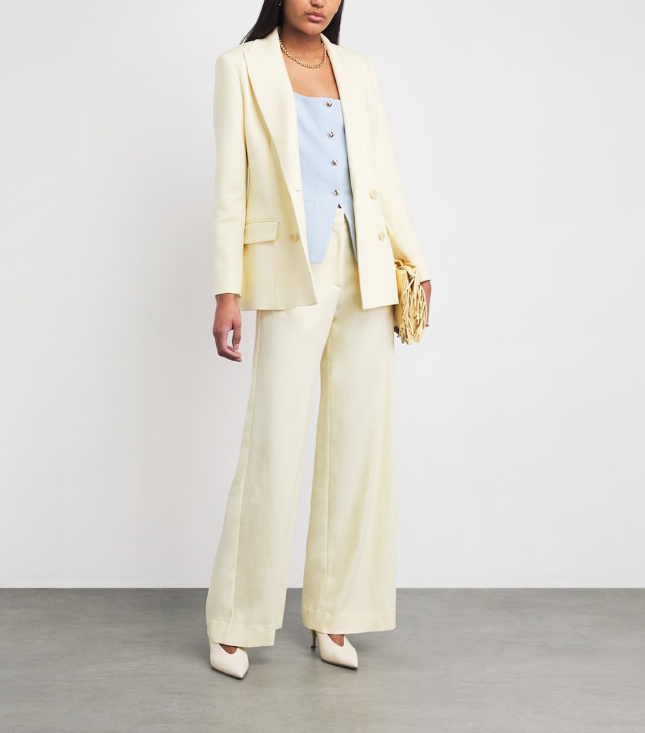 Double-Breasted Blazer PALE YELLOW Image 2