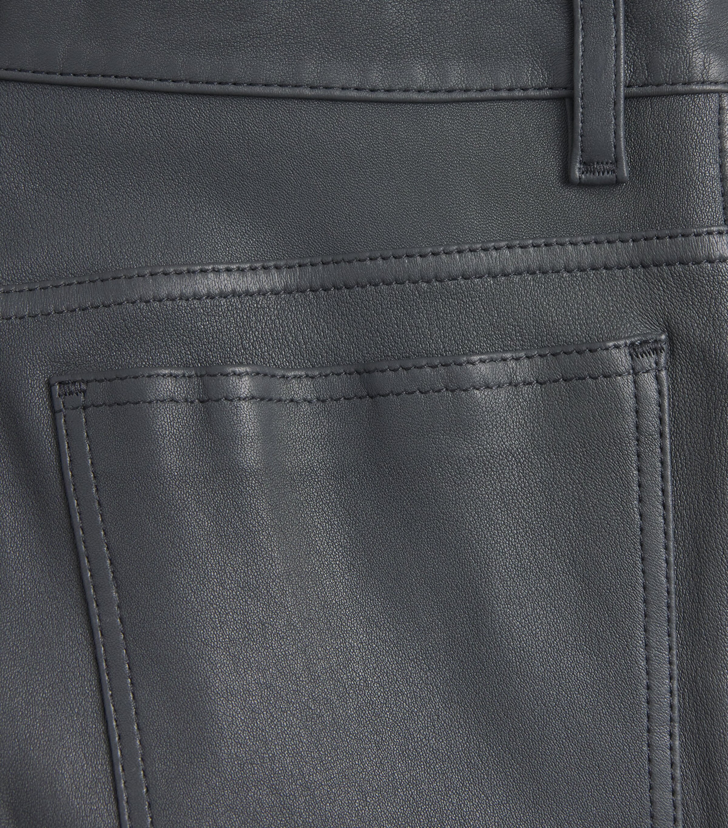 Lambskin Duke Slim Trousers SMOKE Image 5