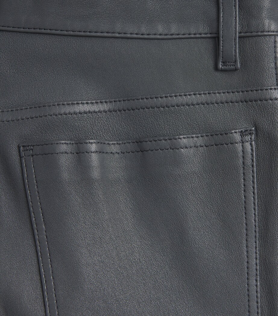 Lambskin Duke Slim Trousers SMOKE Image 5