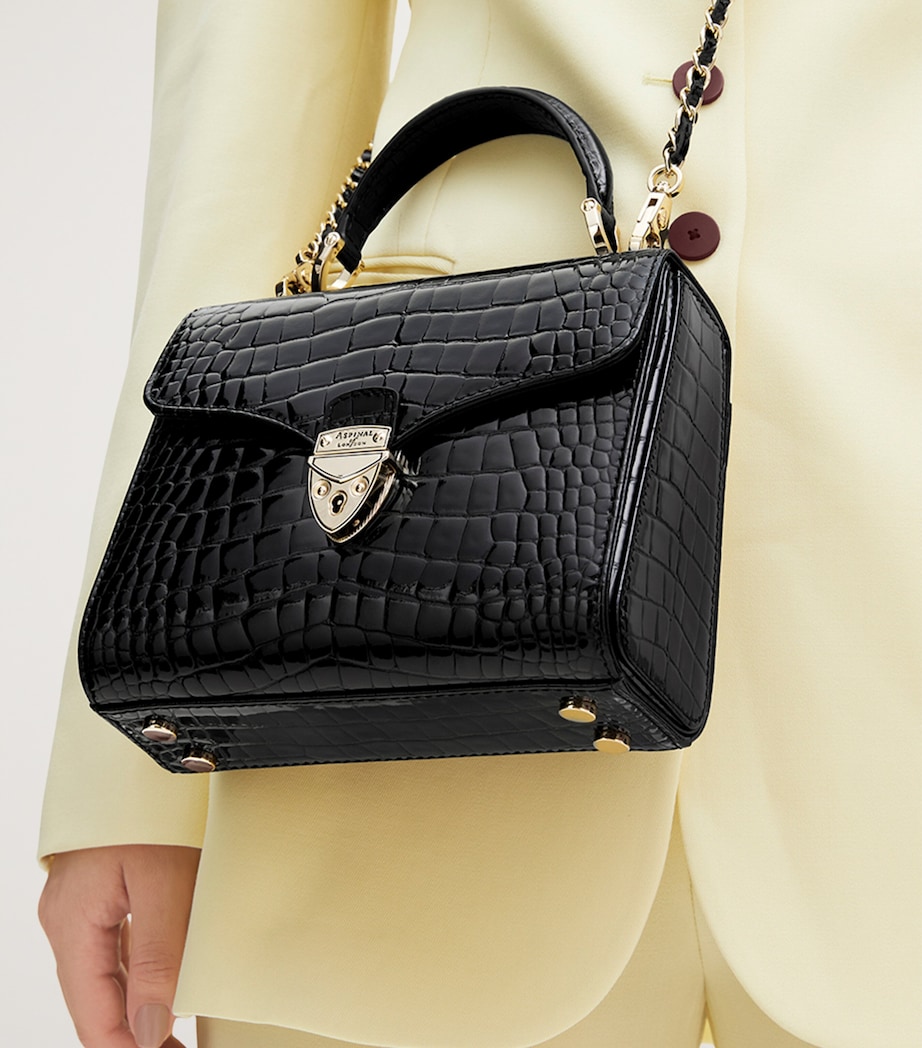 Leather Mayfair Top-Handle Bag BLACK Image 2
