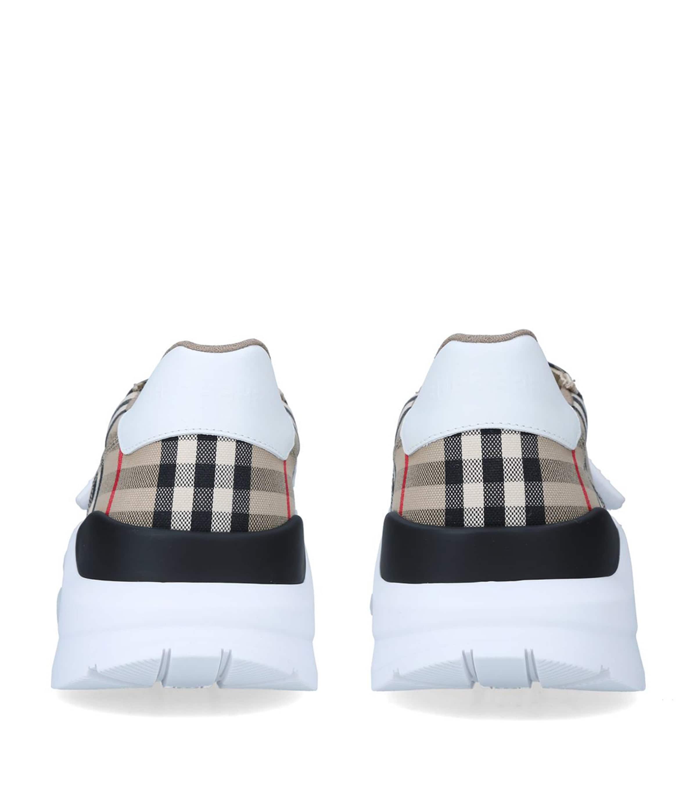 Burberry Check Regis Sneakers Beige Image 2