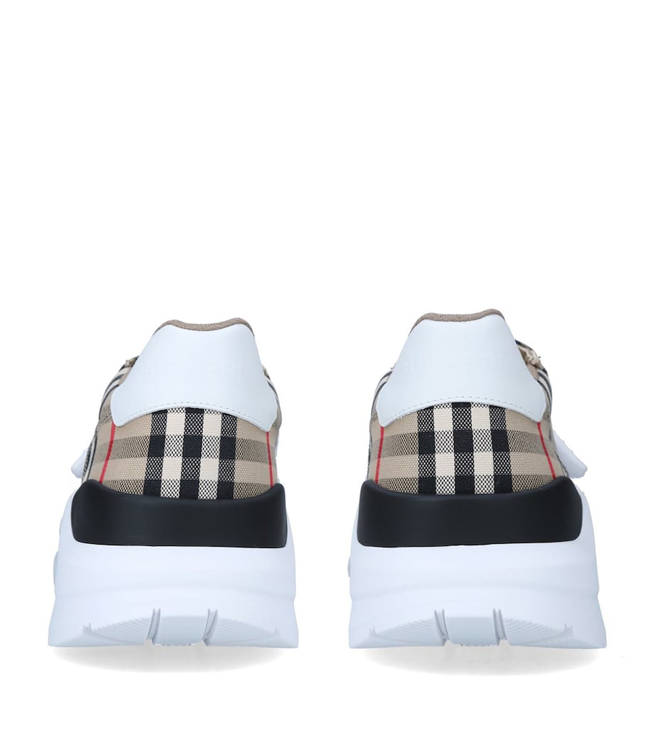 Check Regis Sneakers BEIGE Image 2