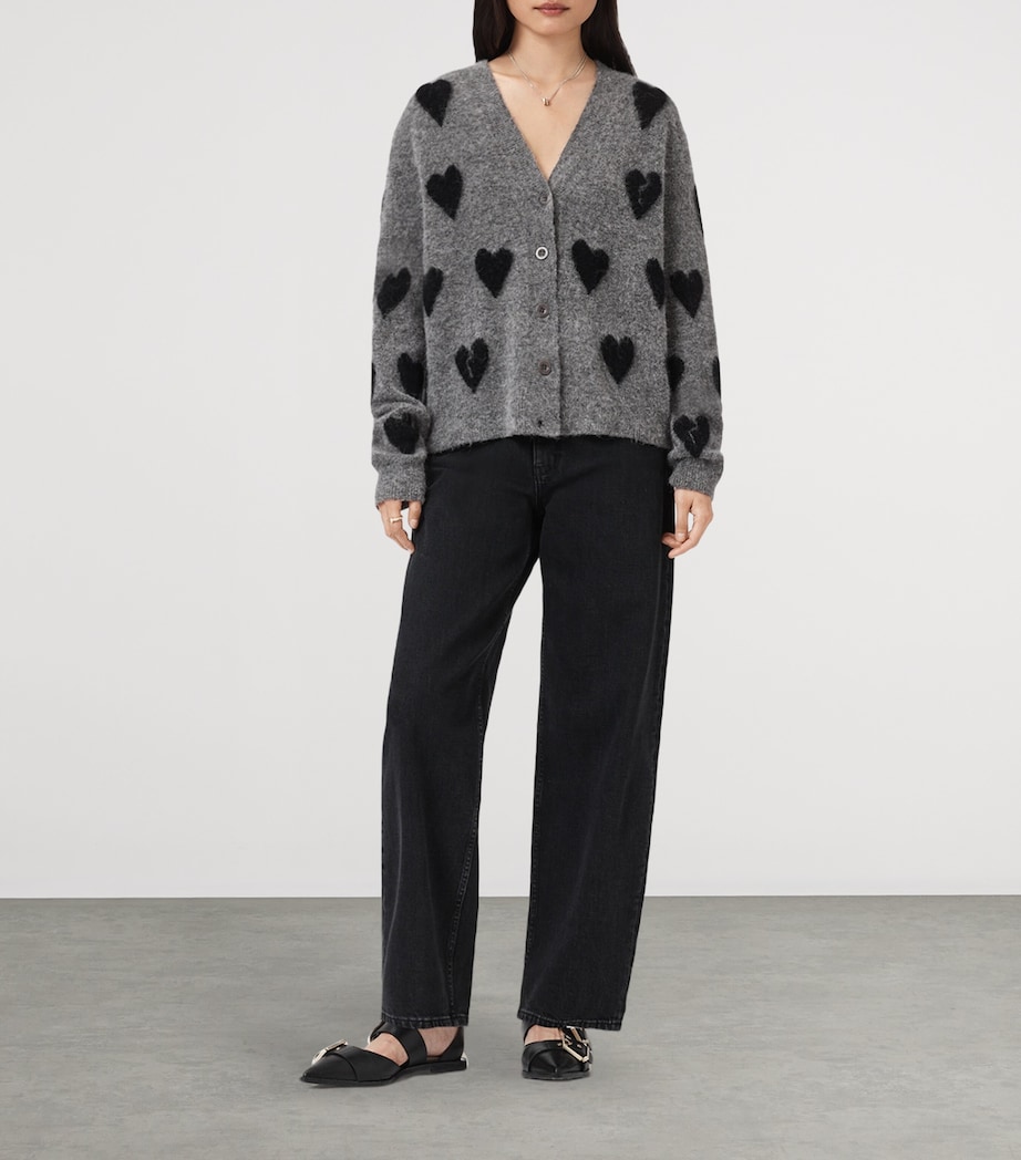Amora Knit Cardigan GREY/BLACK Image 2
