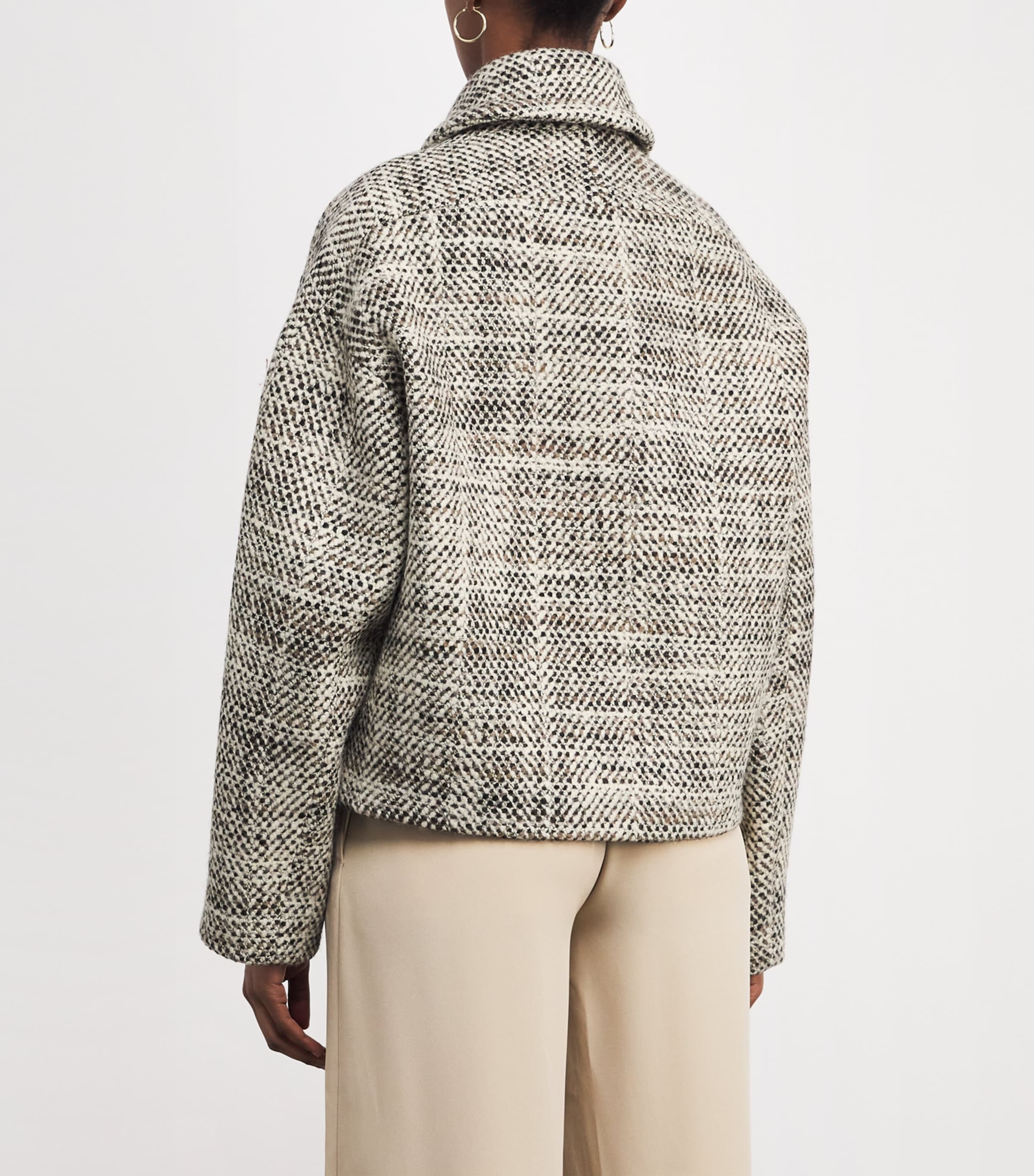 Virgin Wool-Blend Geroux Jacket COCOA COMBO Image 4