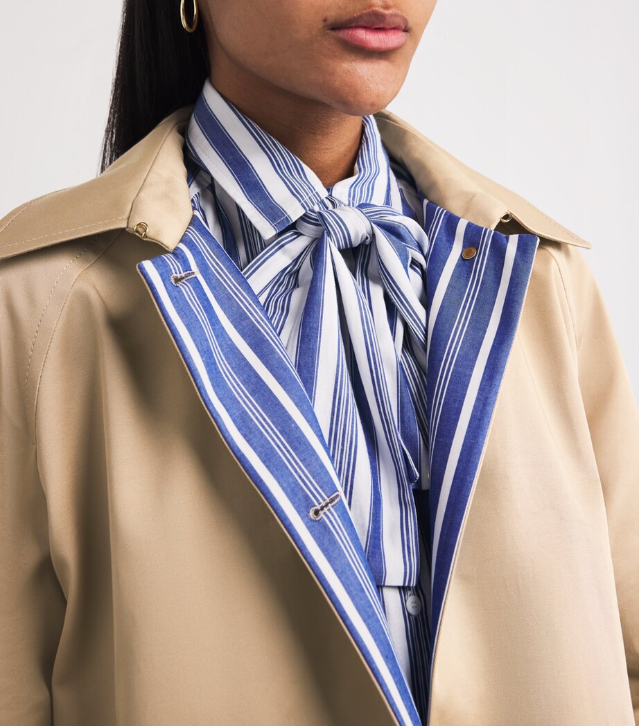 Mid-Length Trench Coat BEIGE Image 6