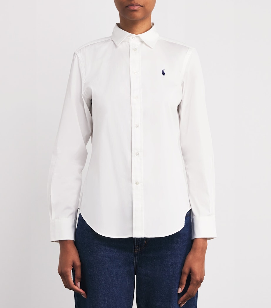 Polo Pony Long-Sleeve Shirt WHITE Image 3