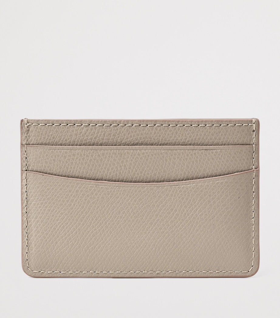 Slim Leather Card Holder TAUPE Image 2