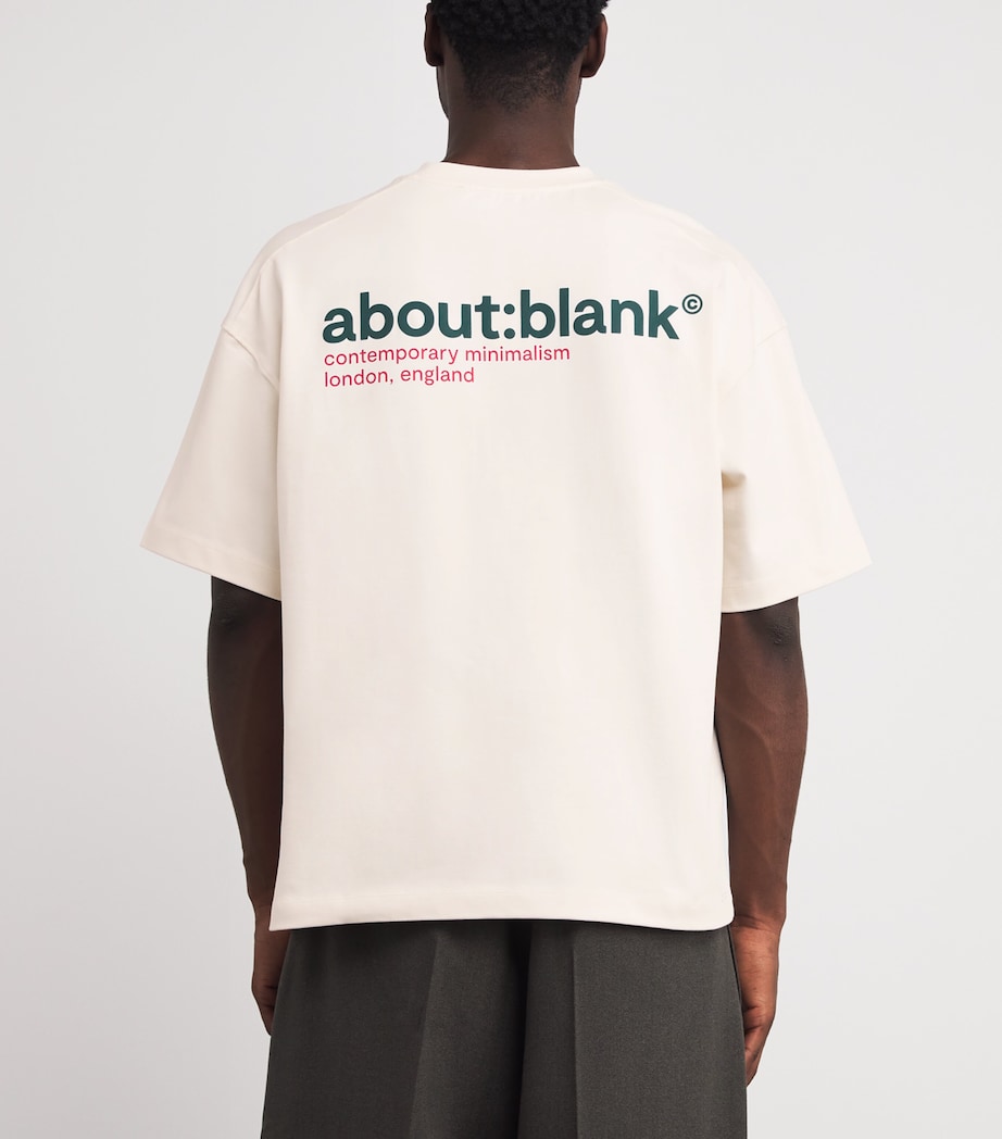 Cotton Logo T-Shirt OAT/GREEN/RED Image 4