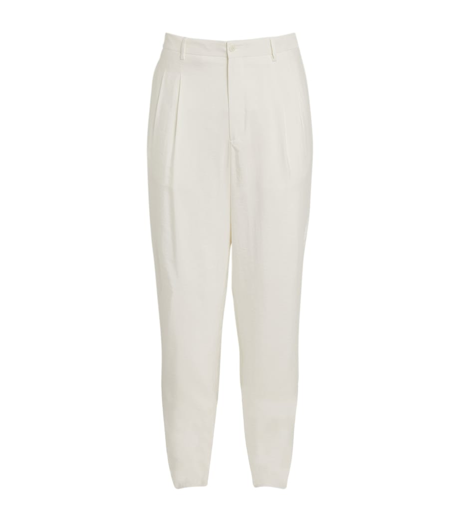 Silk-Blend Tailored Trousers U0BN Image 1
