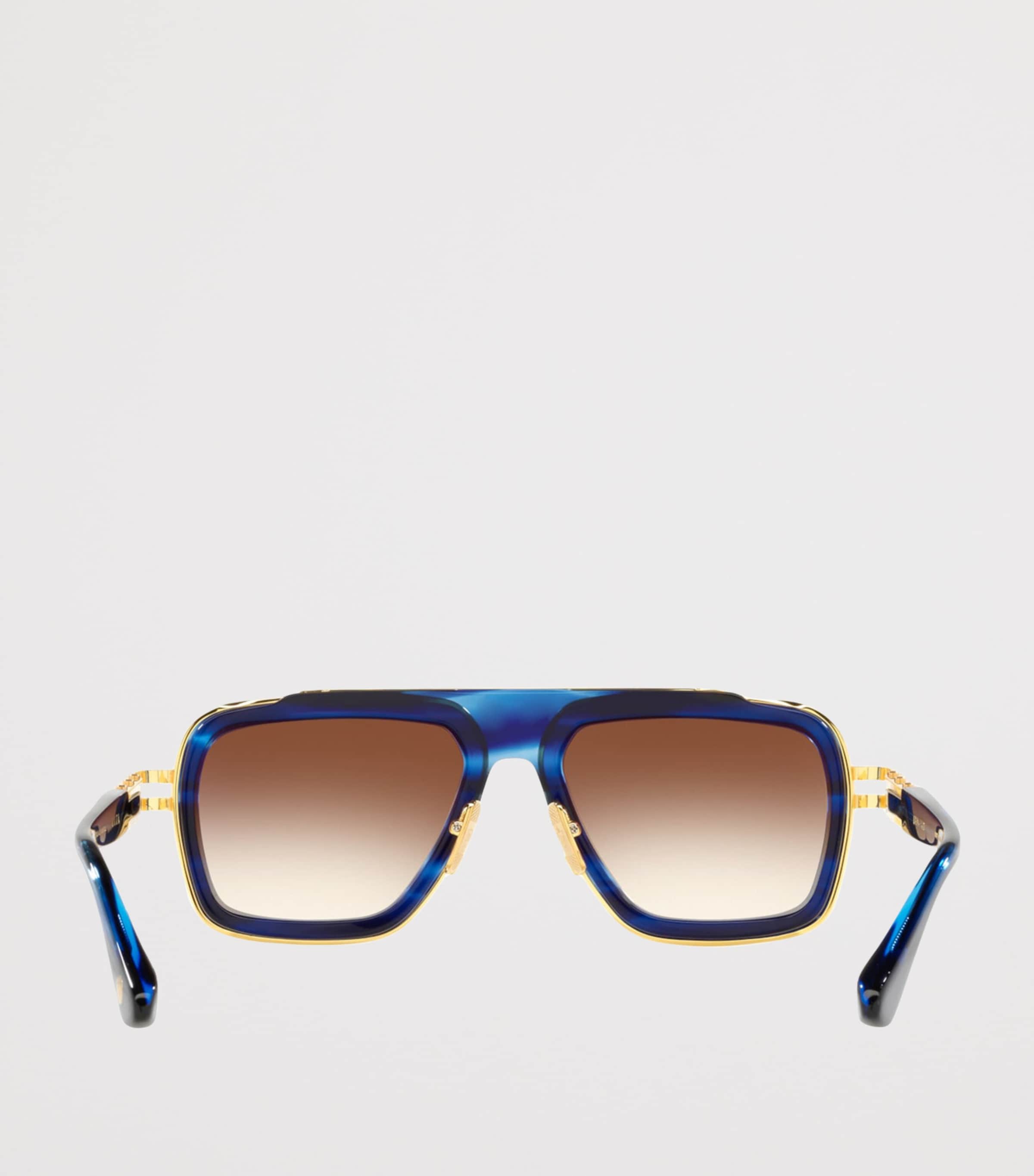 DITA LXN Evo Rectangle Sunglasses Blue Image 4