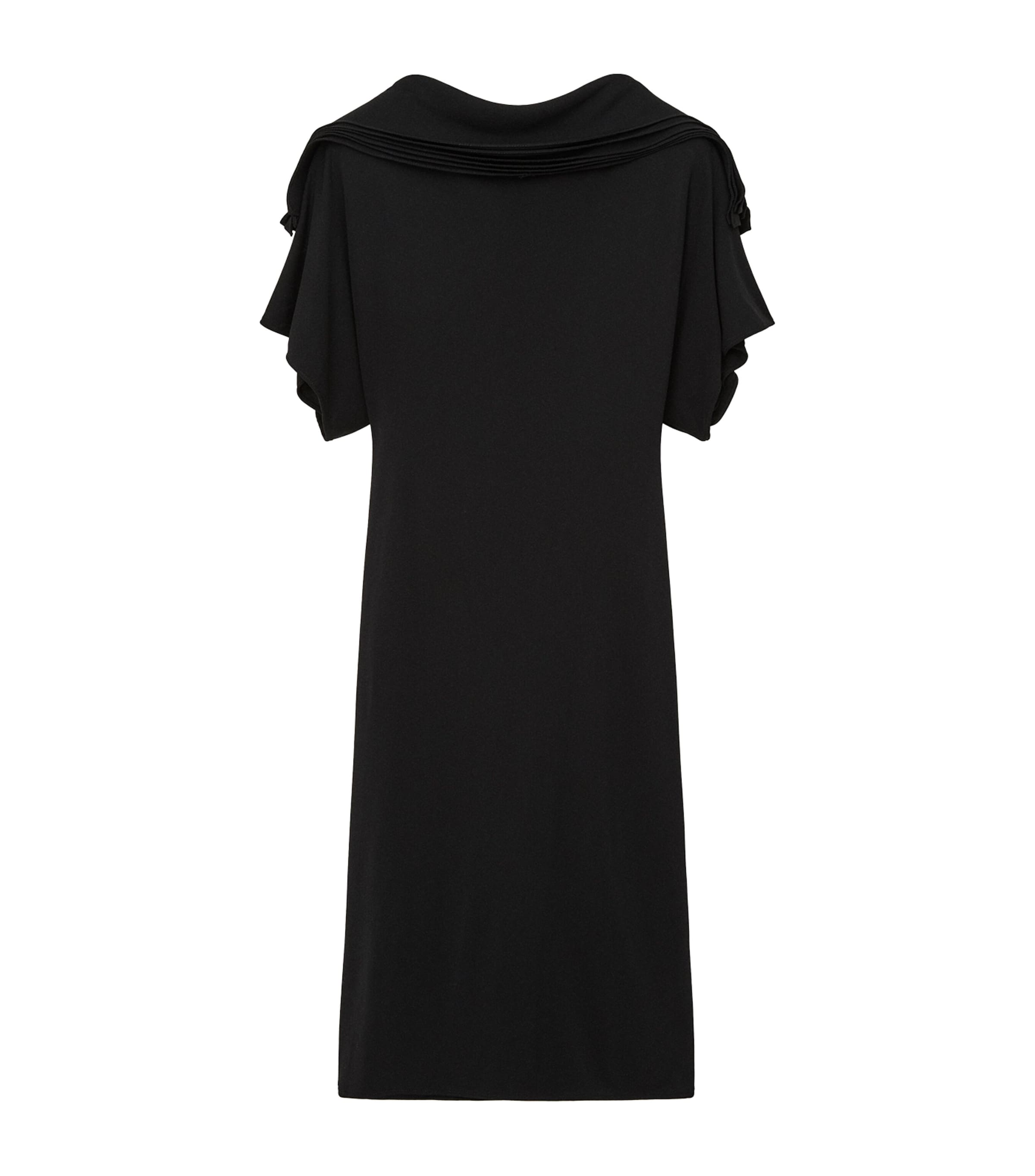 V-Back Midi Dress BLACK Image 1