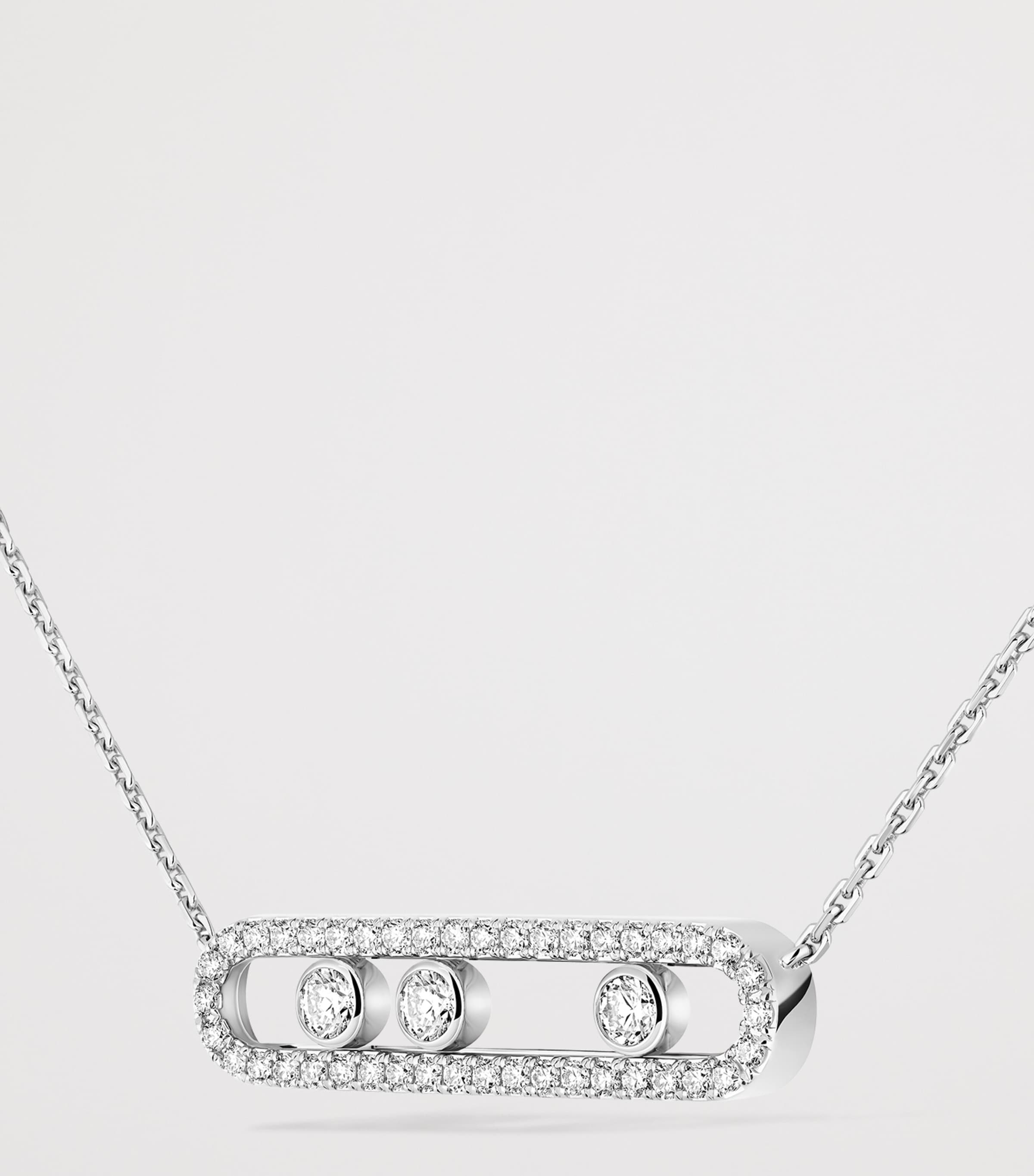 Messika Baby Move Classique White Gold and Diamond Necklace White Gold Image 3