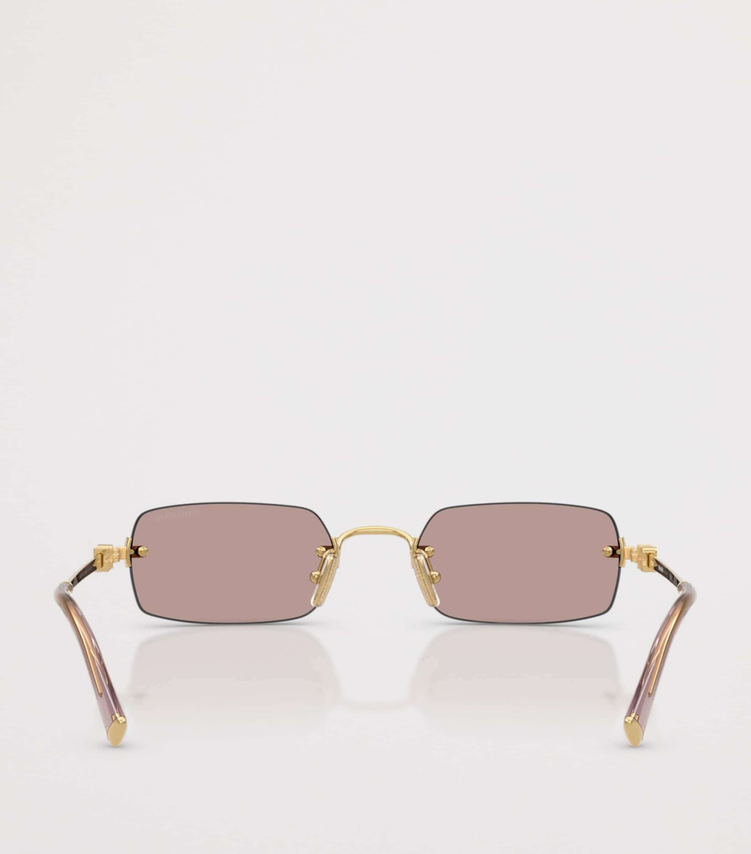 Metal Rectangular Sunglasses 5AK20I Image 4