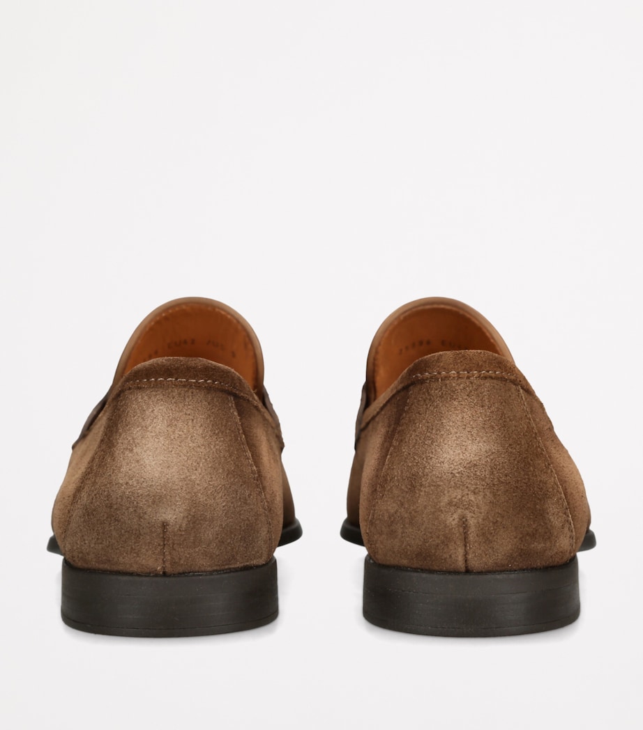 Suede Diezma Penny Loafers BROWN Image 2