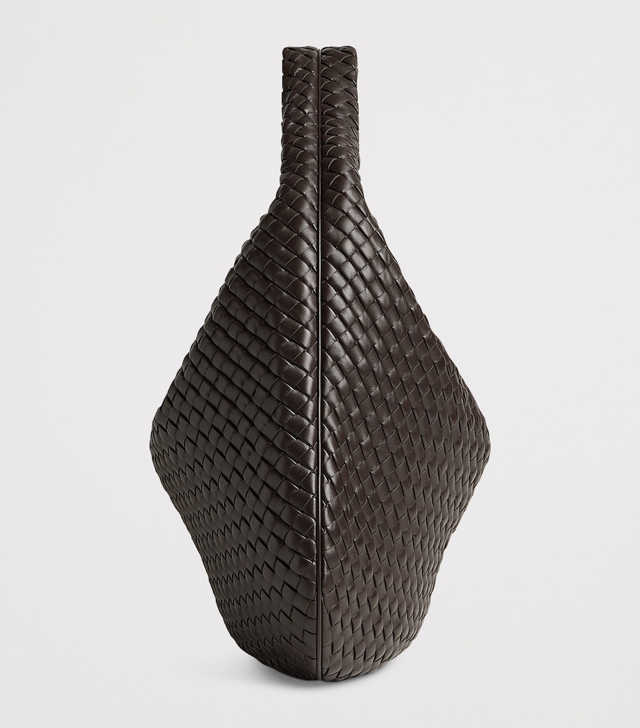 Intrecciato Leather Maxi Veneta Shoulder Bag 2190 Image 5