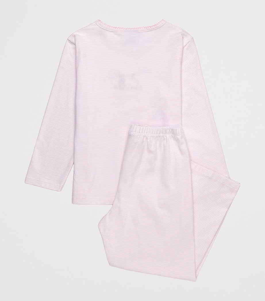 Trotters Cotton Jersey Duck and Bunny Pyjama Set (6 Months - 5 Years) Pink/stripe Image 2