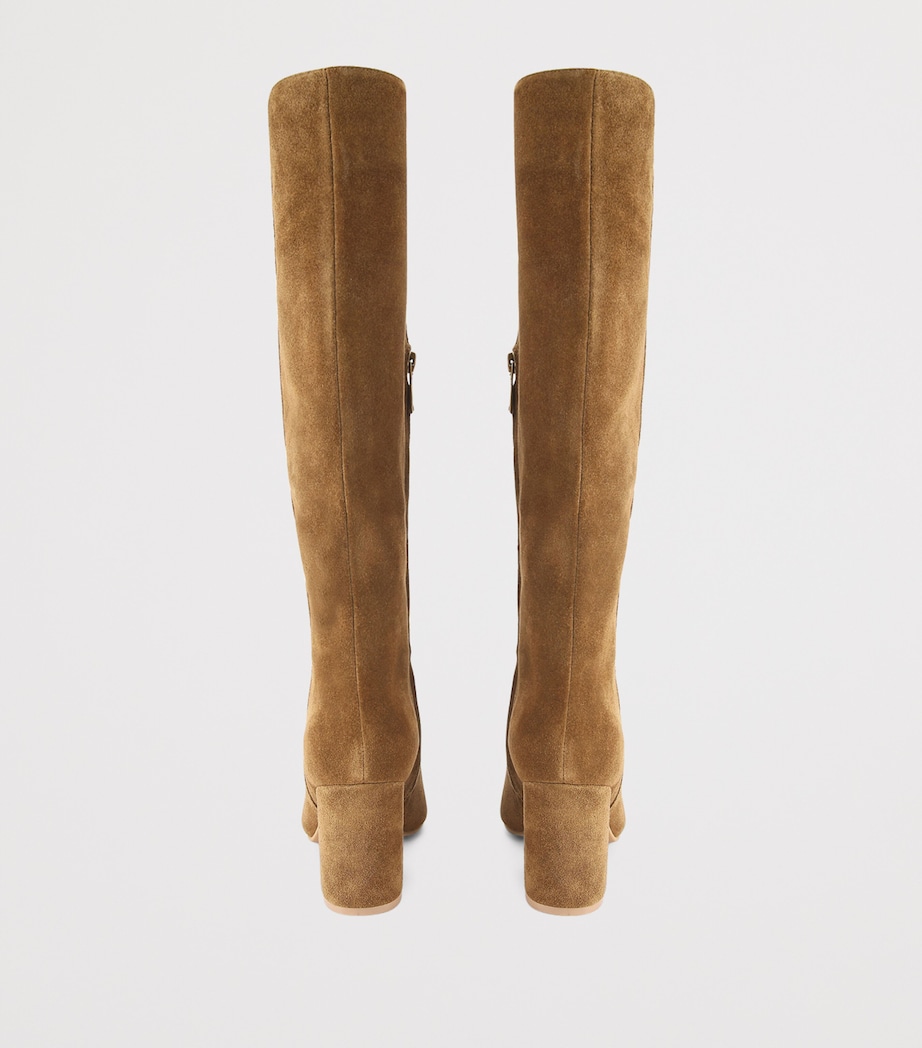 Suede Regent Knee-High Boots TAN COMB Image 2