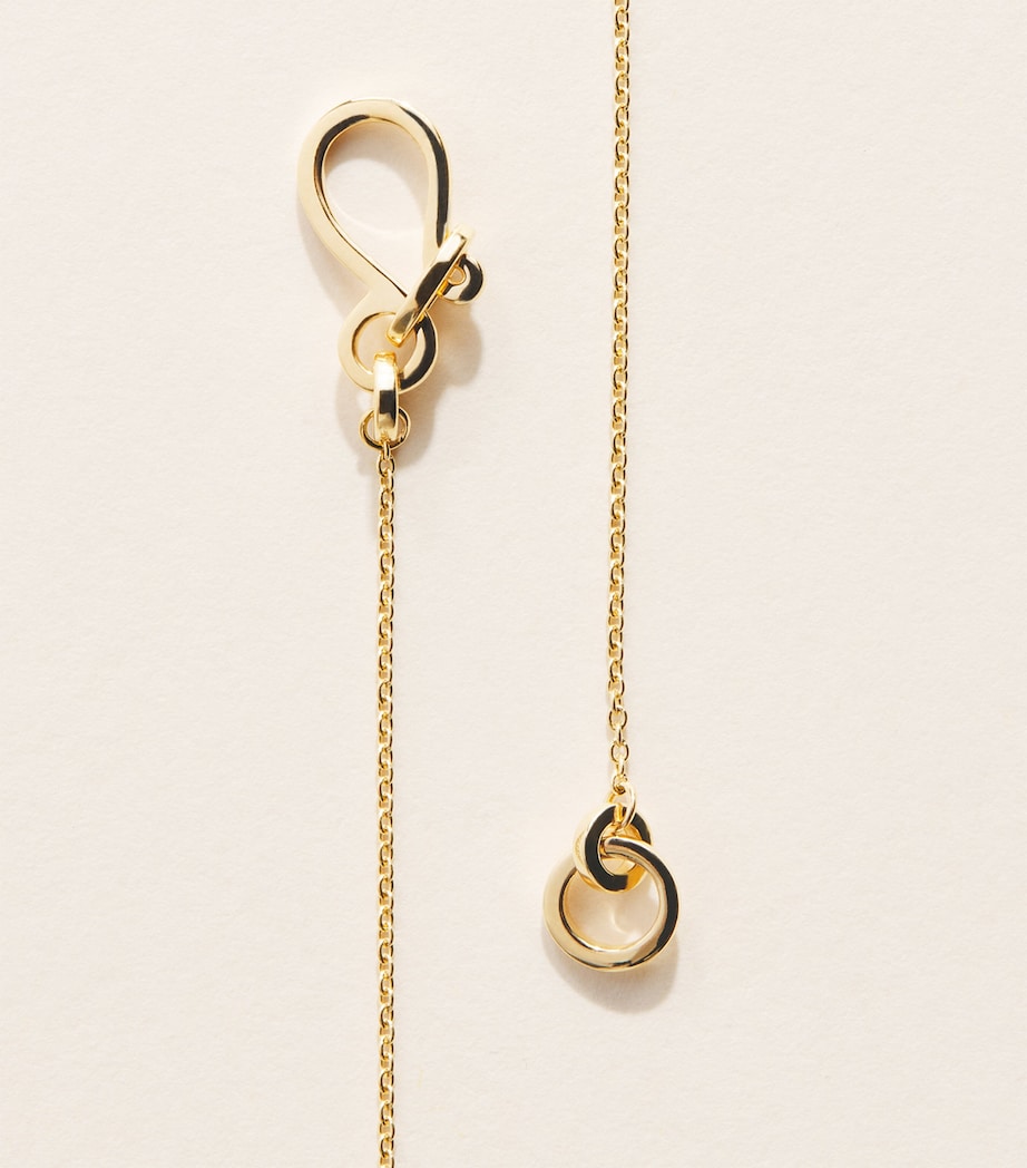 Sophie Bille Brahe Yellow Gold and Pearl Lou Ensemble Necklace Yellow Gold Image 5