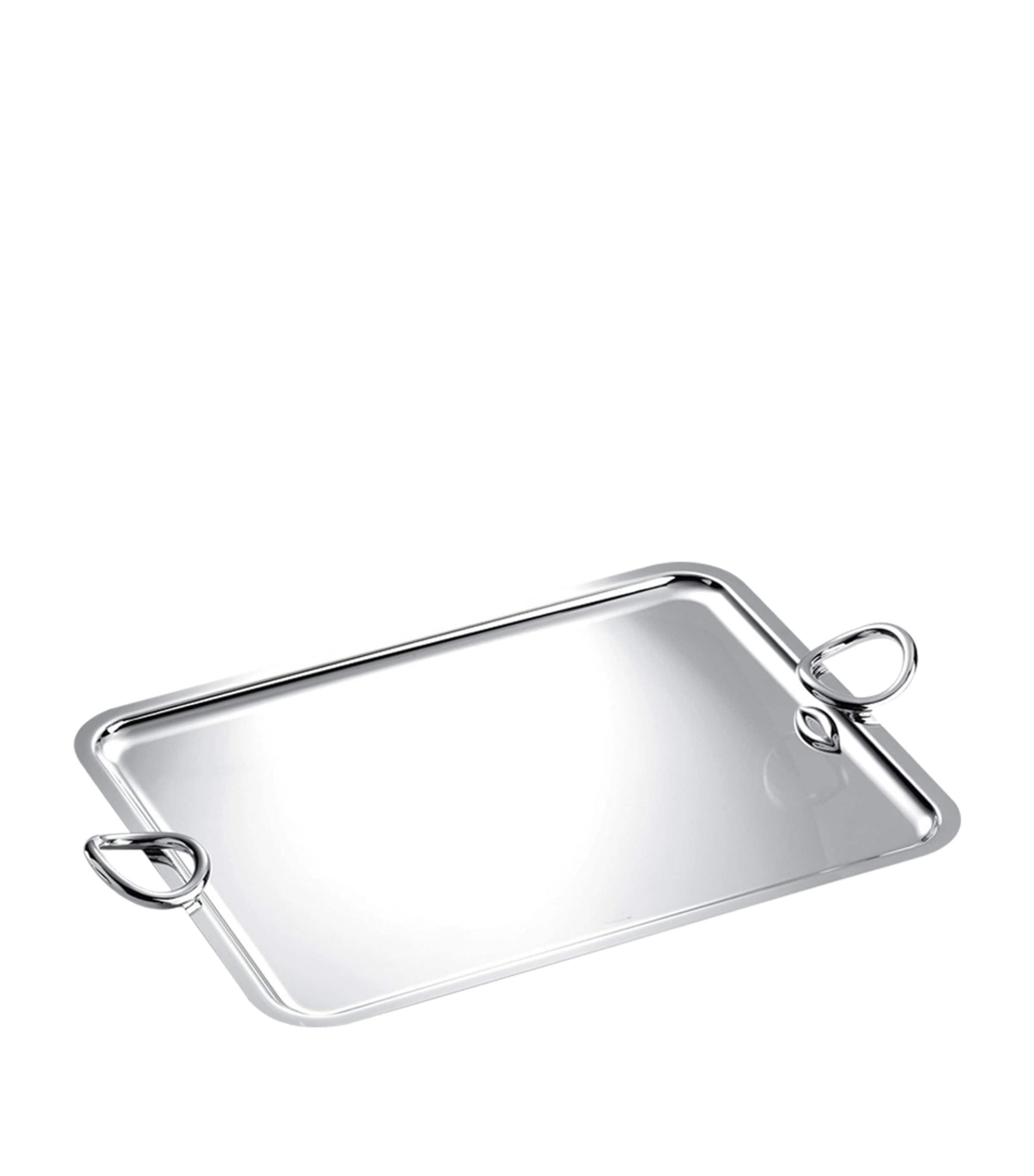 Christofle Vertigo Tray In Silver