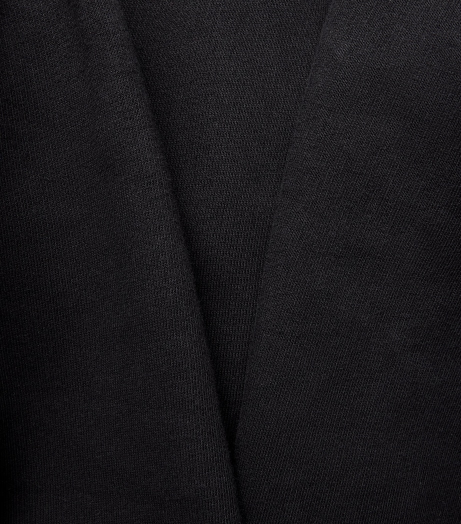 Rick Owens Mens Asymmetric Mountain Hoodie Black Image 6