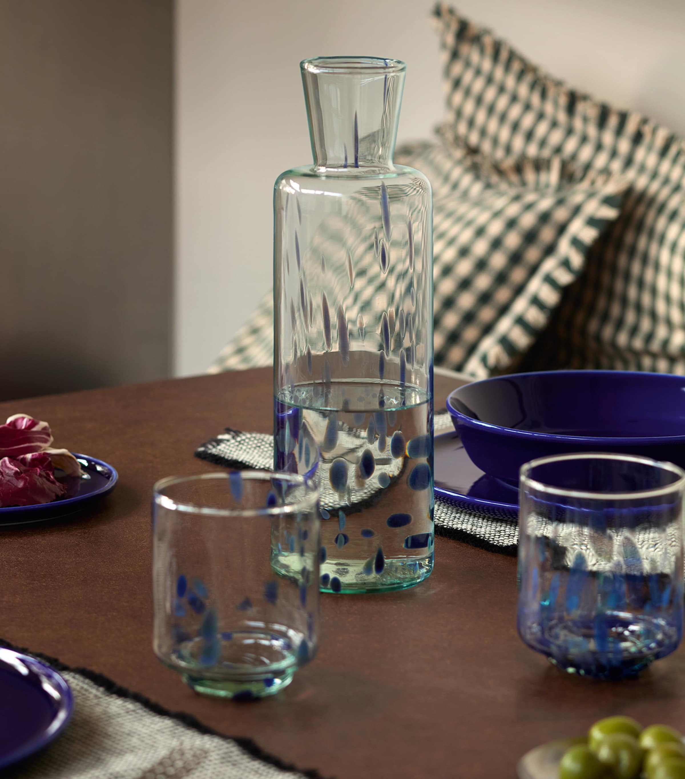 LSA International Sea Glass Carafe Blue Image 3