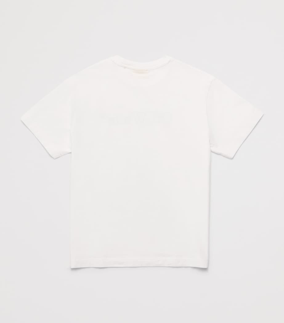 Cotton Bookish Splat Logo T-Shirt (4-12 Years) 110WHITE-BLACK Image 2