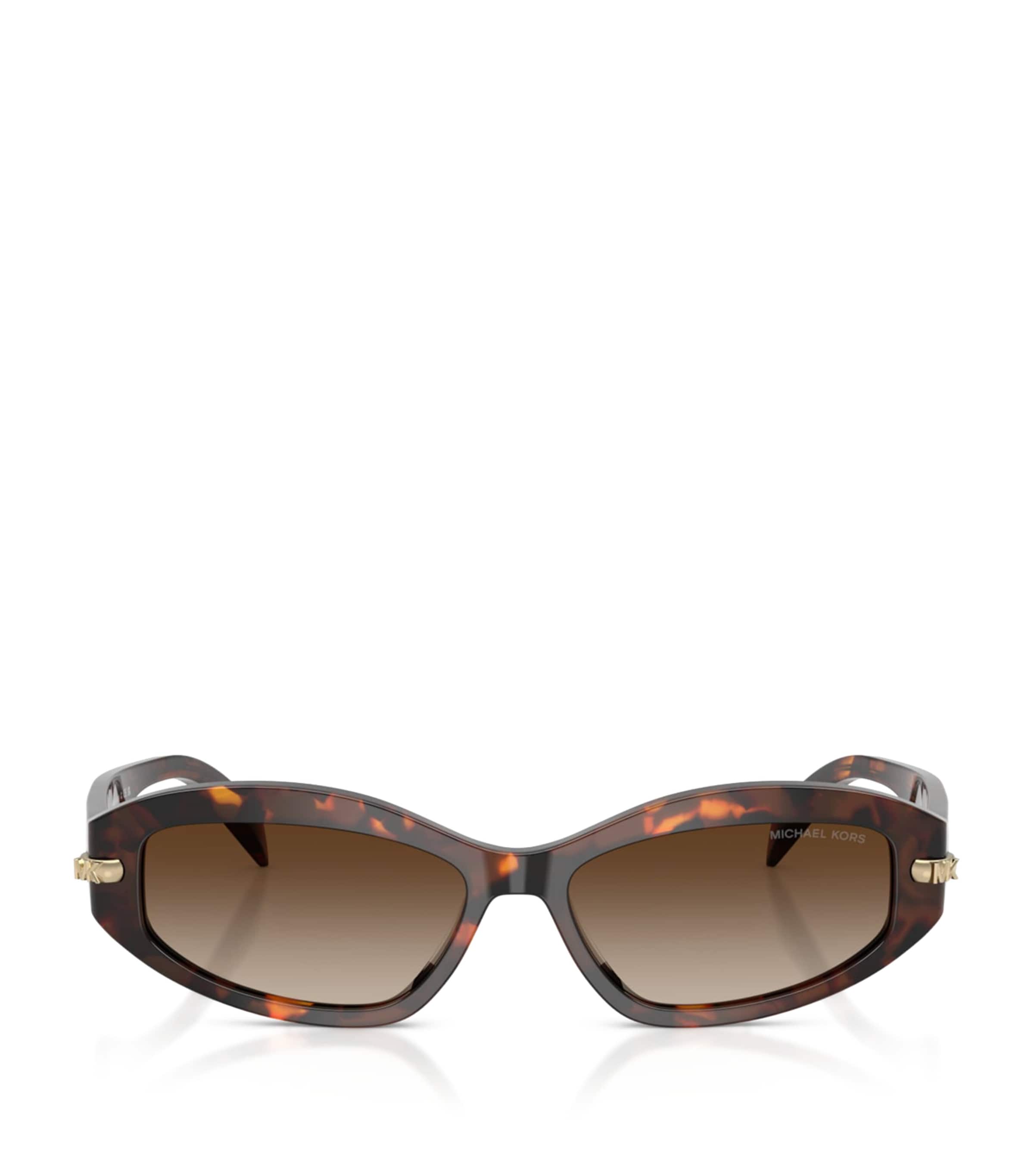 Michael Kors Wilmington Oval Sunglasses Brown Image 1