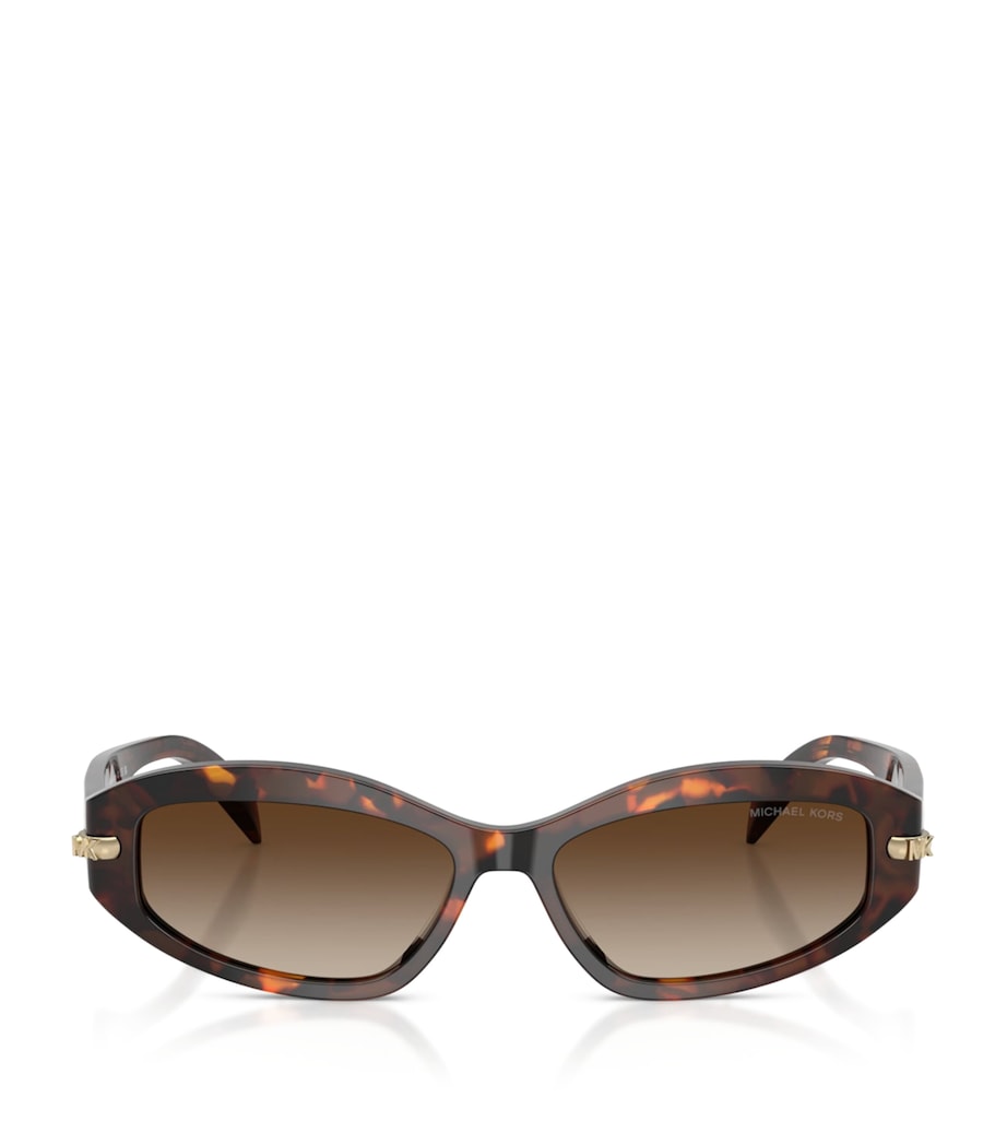 Michael Kors Wilmington Oval Sunglasses Brown Image 1