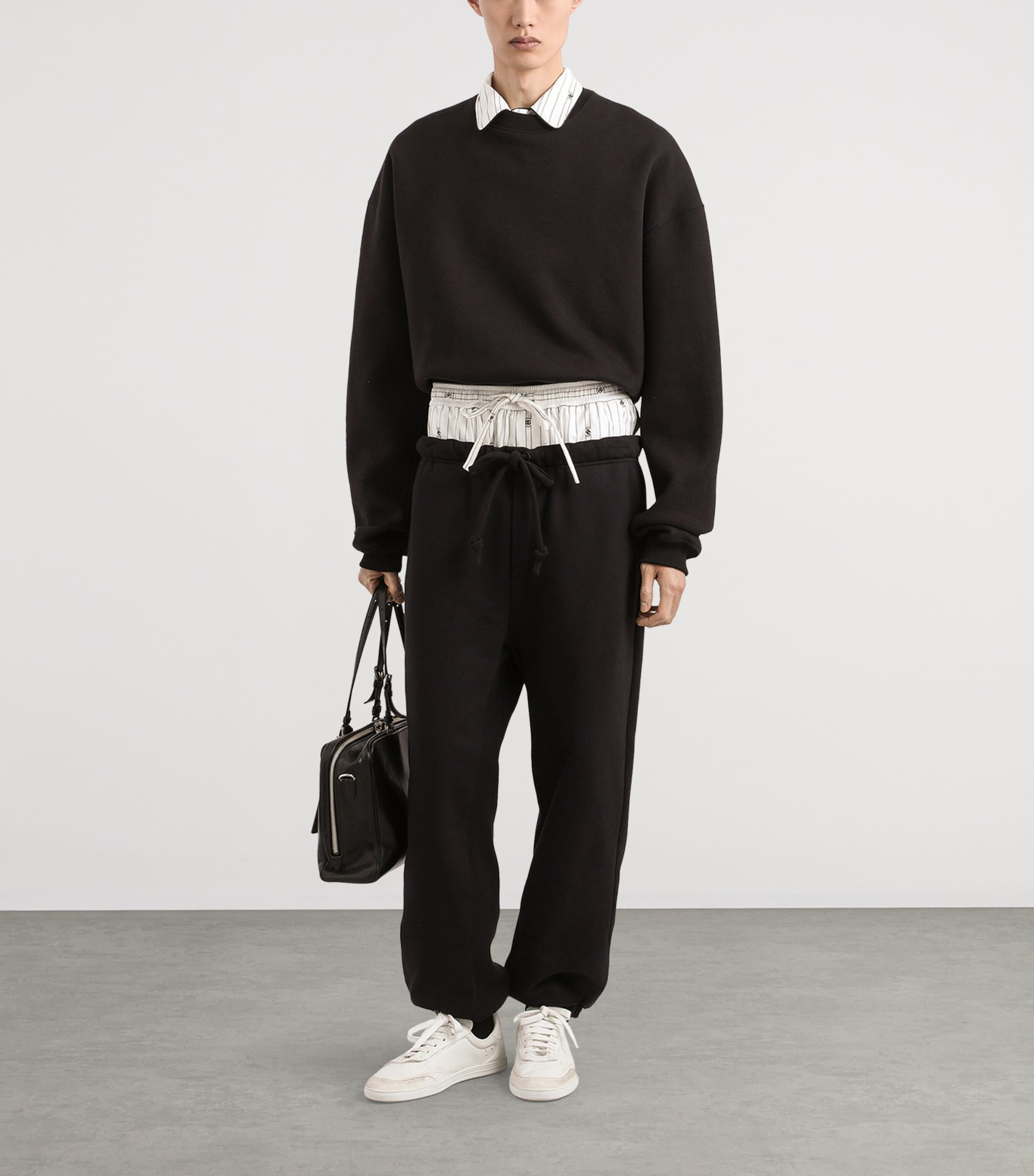 Cotton Sweatpants N0000 BLACK Image 2