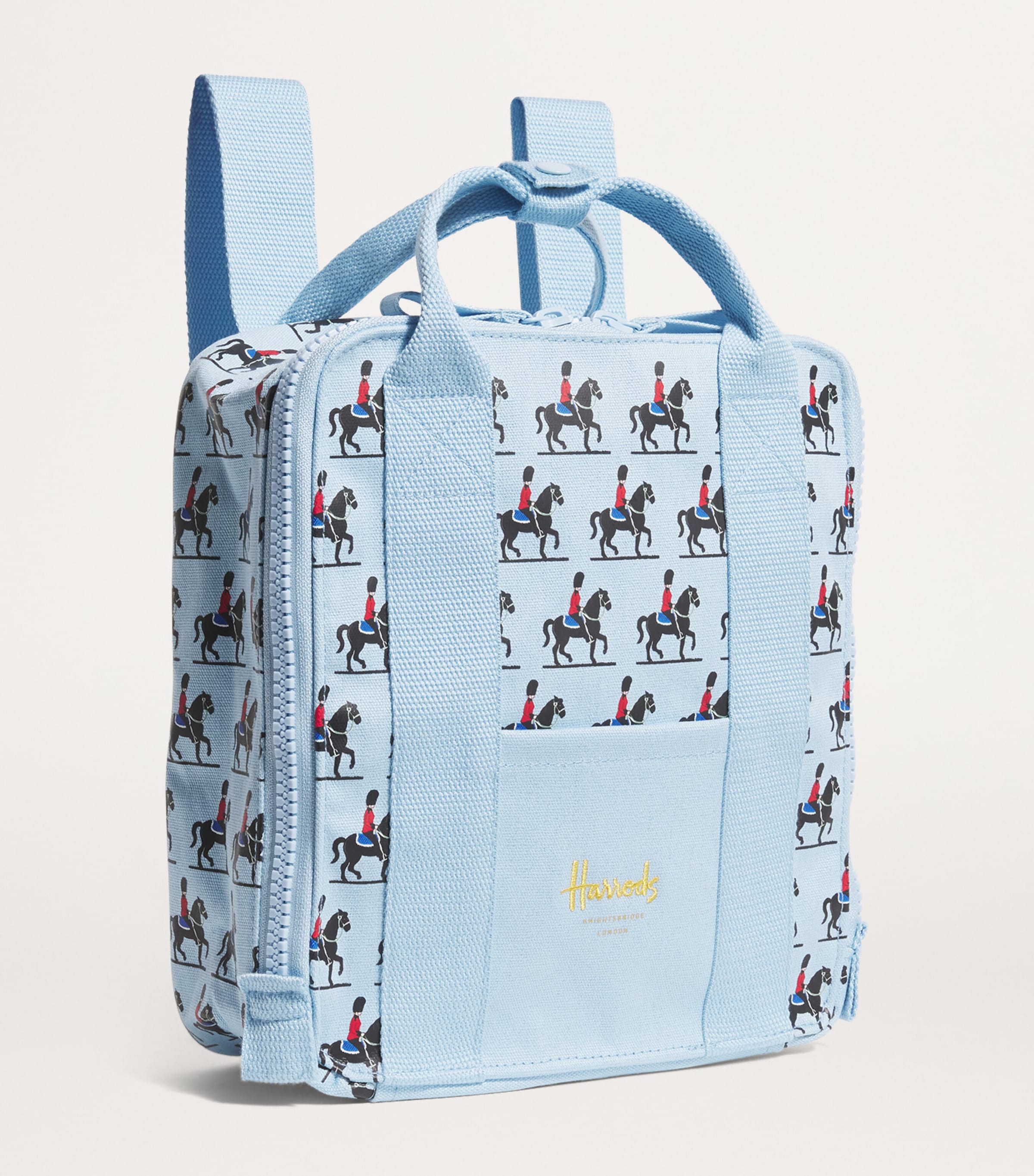 Horse Guard Print Backpack BLUE Image 2