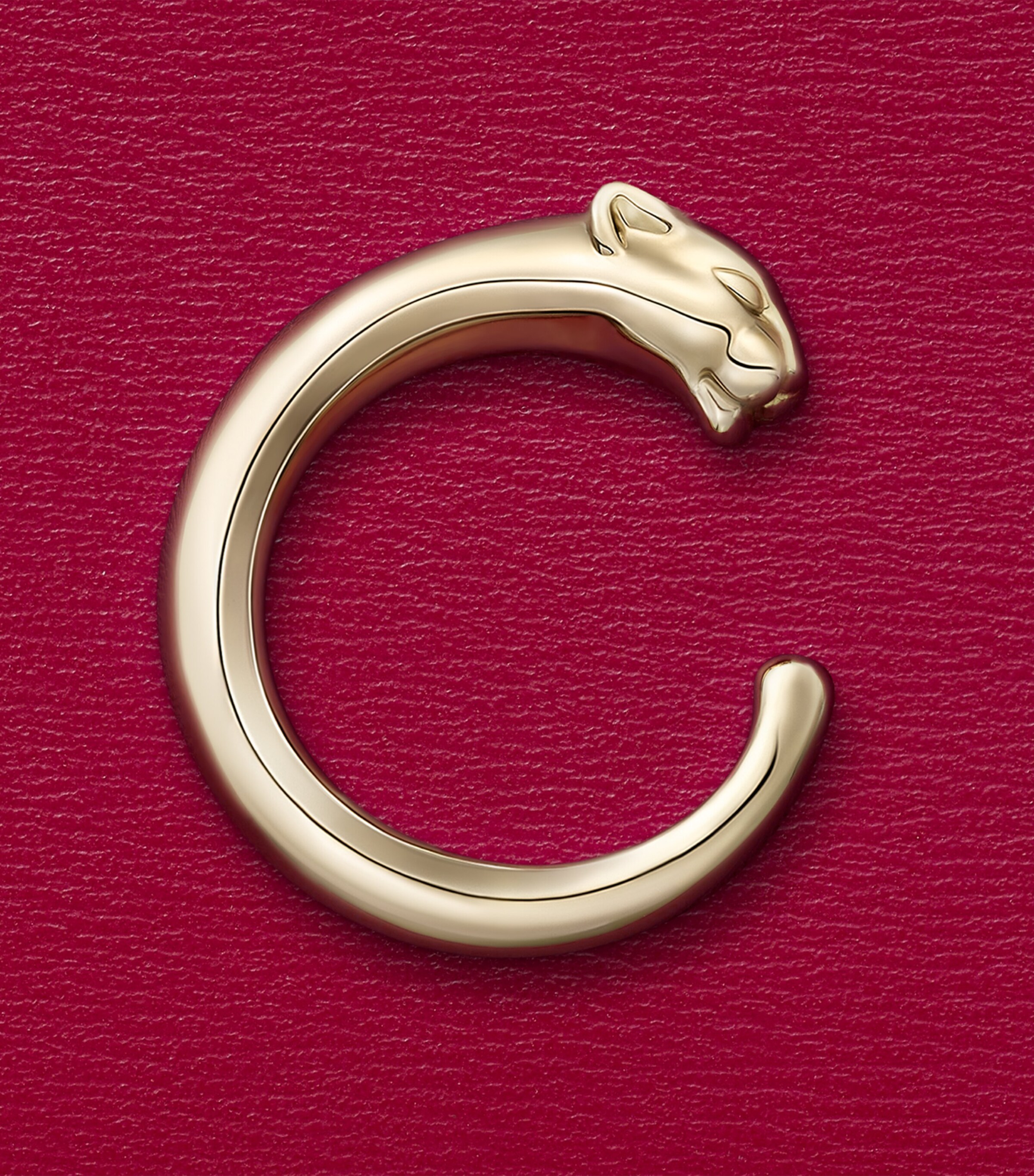 Cartier Leather Panthère de Cartier Zipped Card Holder Red Image 6