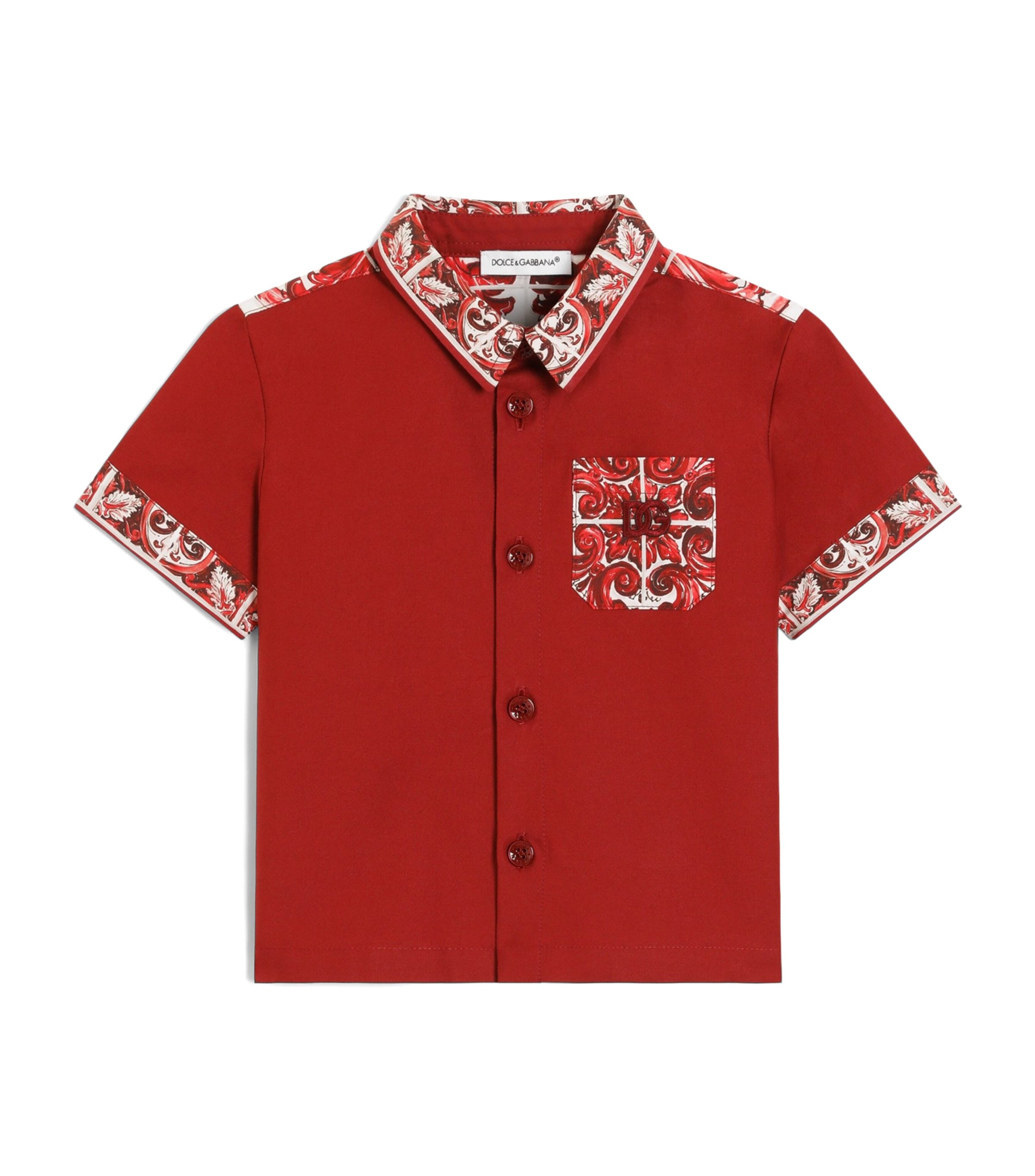Dolce&Gabbana Kids Majolica Print T-Shirt (3-30 Months) Combined Colou Image 1